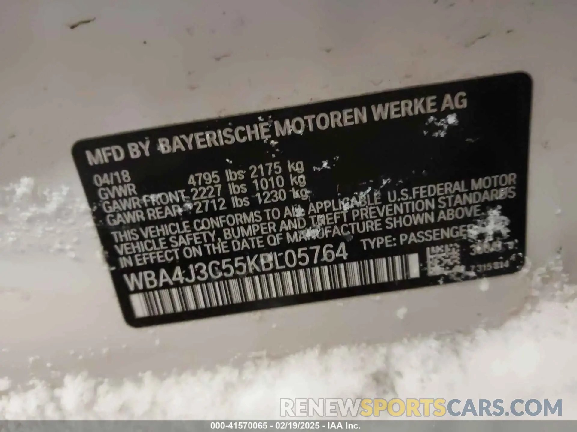 9 Photograph of a damaged car WBA4J3C55KBL05764 BMW 430I GRAN COUPE 2019
