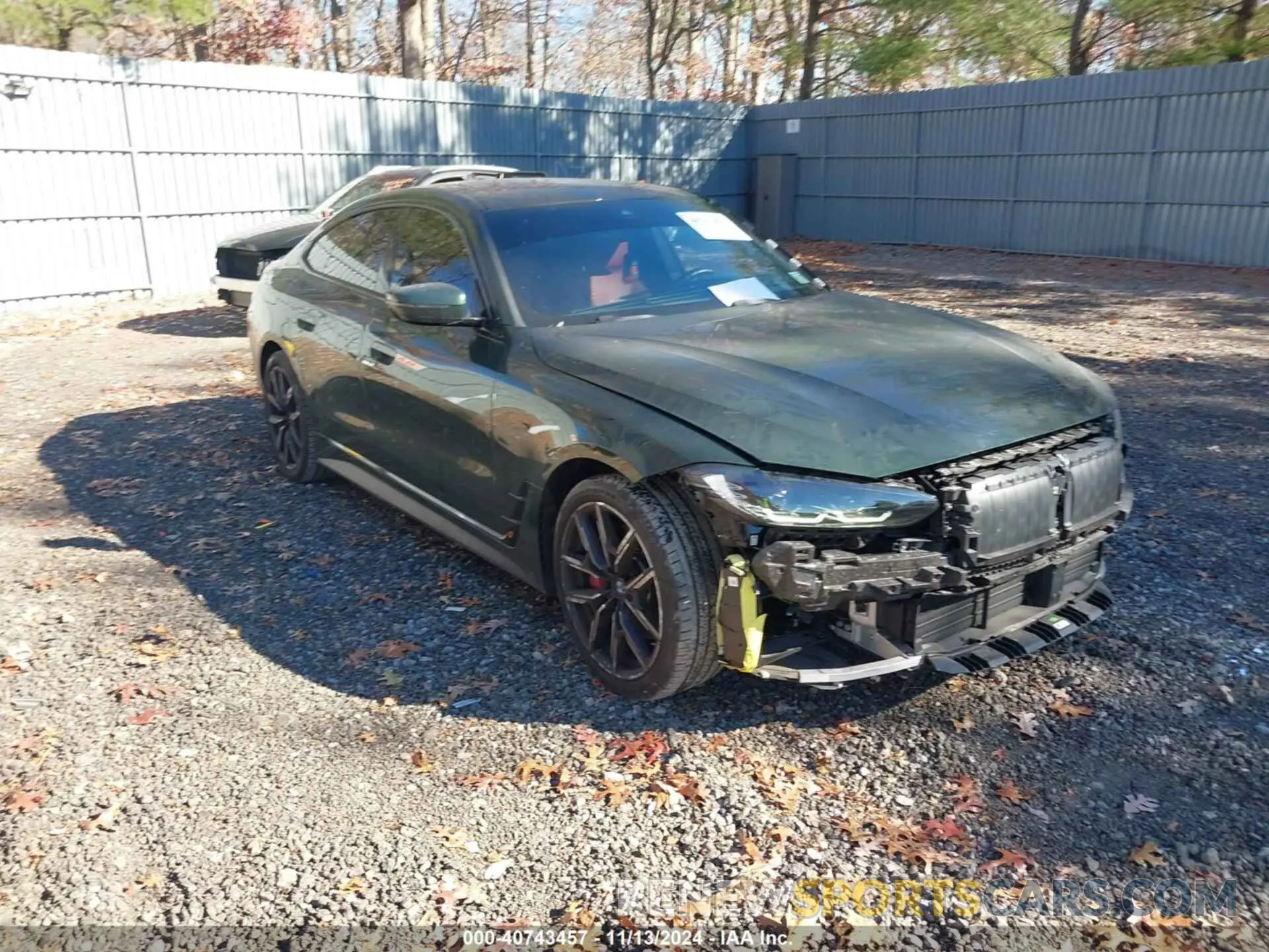 1 Photograph of a damaged car WBA63AV06NFM74312 BMW 430I GRAN COUPE 2022