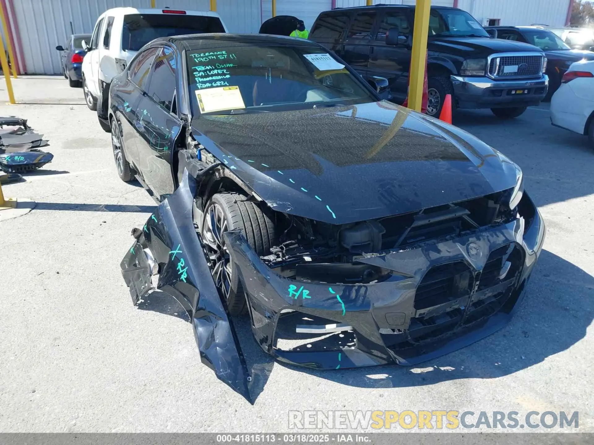 1 Photograph of a damaged car WBA63AV08NFL96535 BMW 430I GRAN COUPE 2022