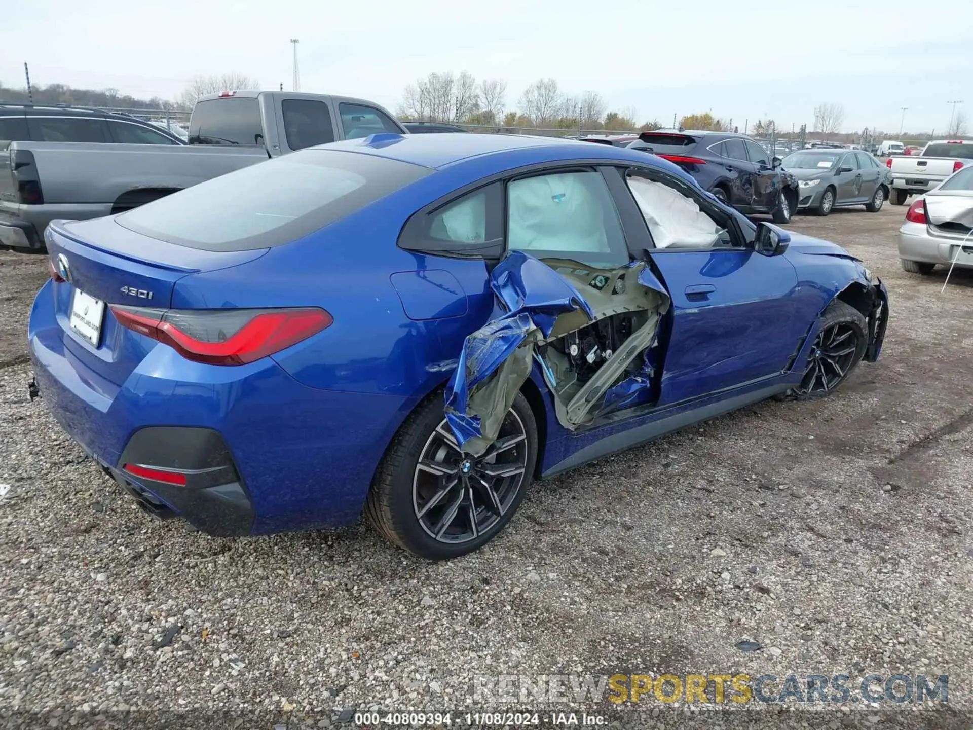 4 Photograph of a damaged car WBA63AV0XNFM58954 BMW 430I GRAN COUPE 2022
