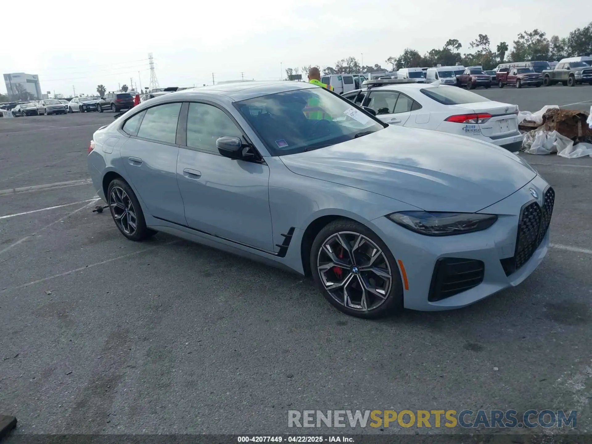 1 Photograph of a damaged car WBA73AV01PFN43771 BMW 430I GRAN COUPE 2023