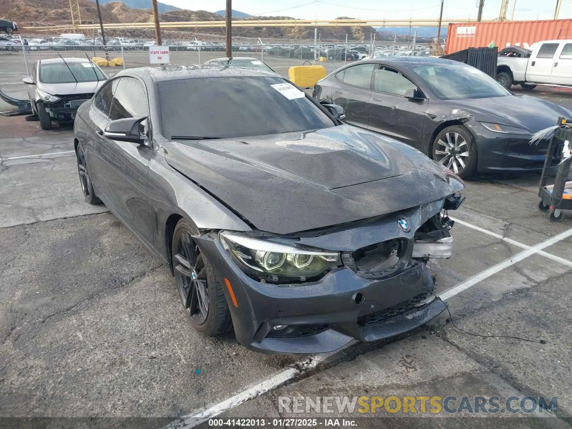1 Photograph of a damaged car WBA4W7C59KAG52225 BMW 440I 2019