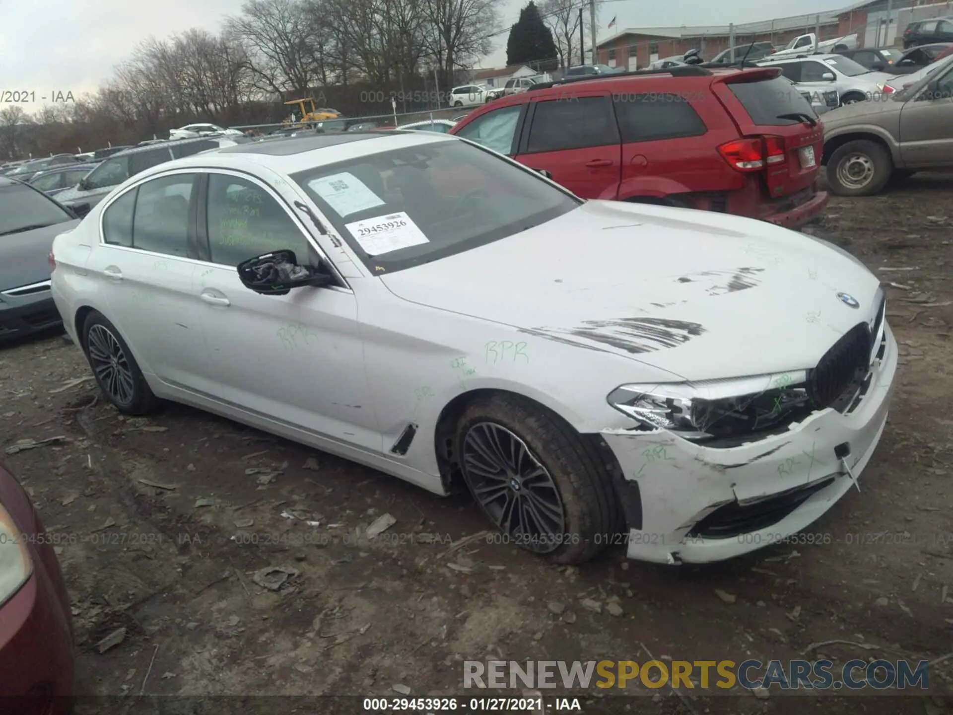 1 Photograph of a damaged car WBAJA5C50KWW08152 BMW 5 SERIES 2019