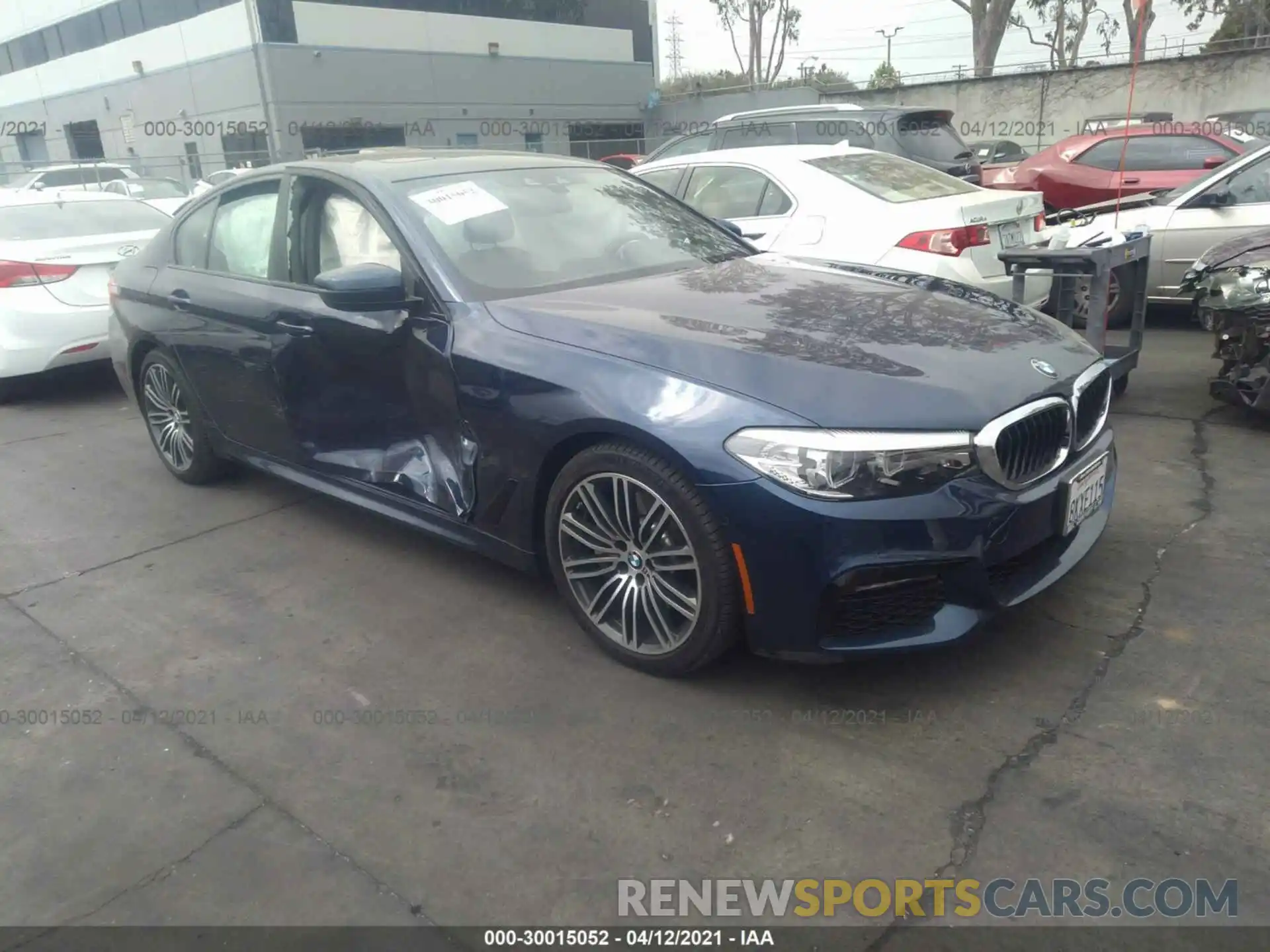 1 Photograph of a damaged car WBAJA5C50KWW33553 BMW 5 SERIES 2019