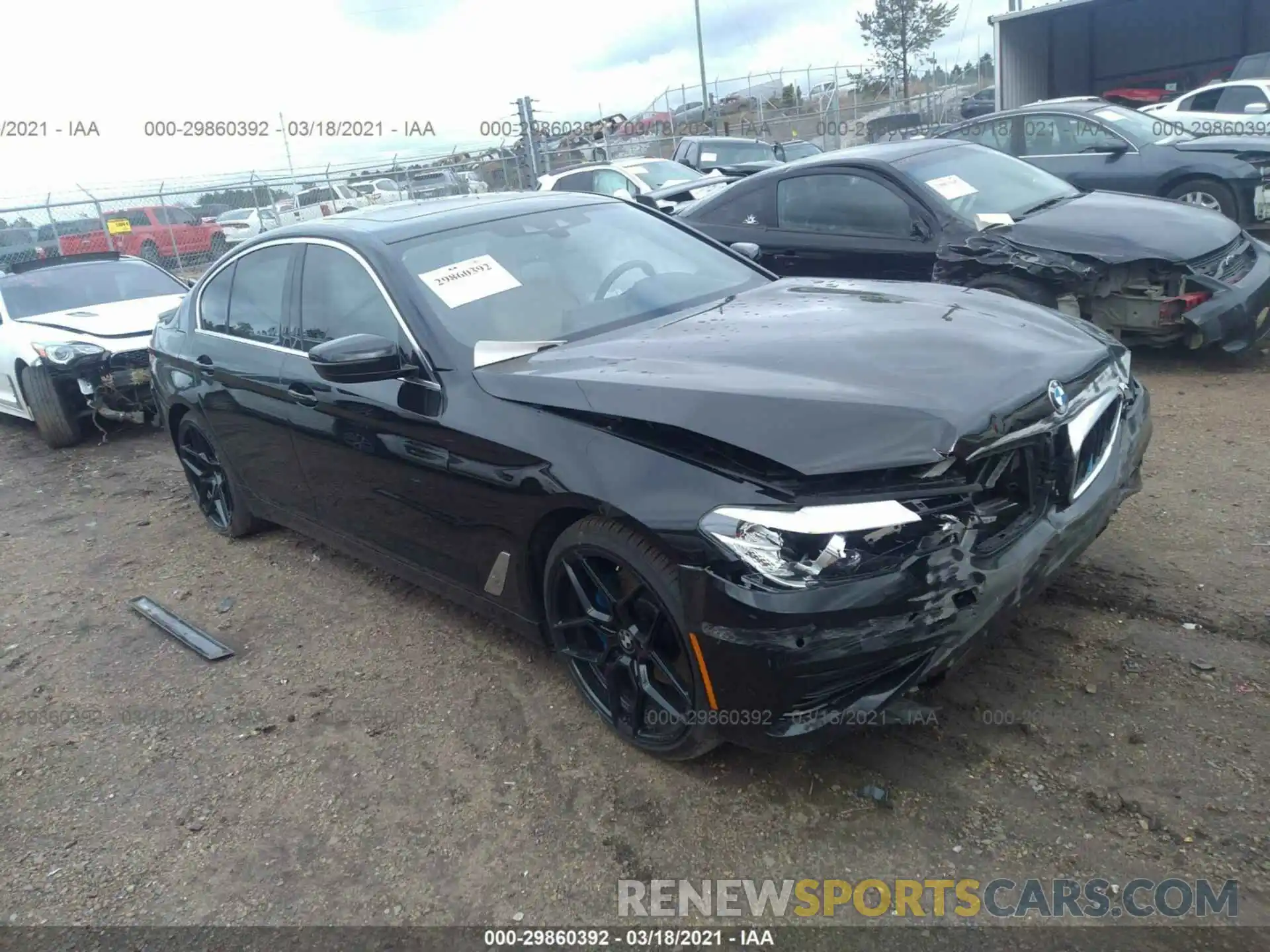 1 Photograph of a damaged car WBAJA5C52KWW46109 BMW 5 SERIES 2019