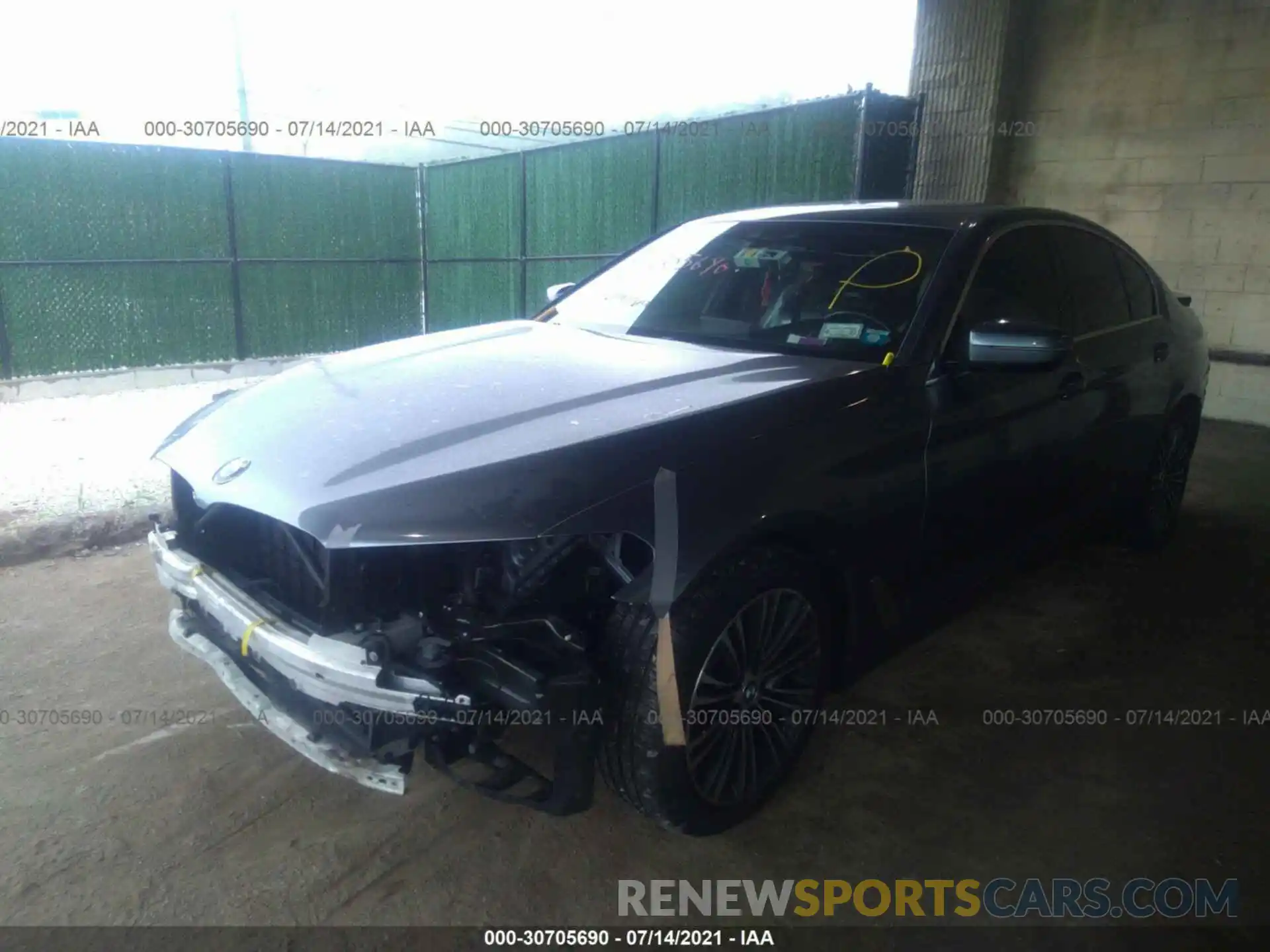 2 Photograph of a damaged car WBAJA5C53KBX46890 BMW 5 SERIES 2019