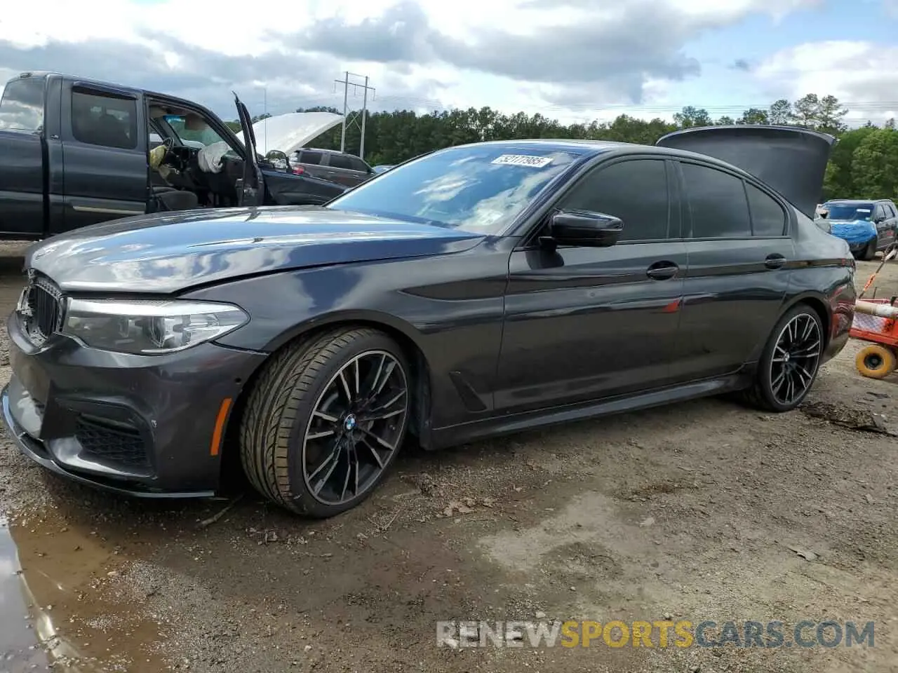 1 Photograph of a damaged car WBAJA5C53KWW30663 BMW 5 SERIES 2019