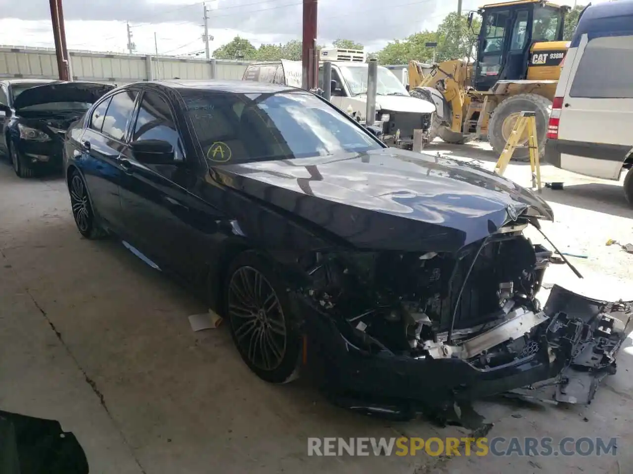 1 Photograph of a damaged car WBAJA5C53KWW35006 BMW 5 SERIES 2019