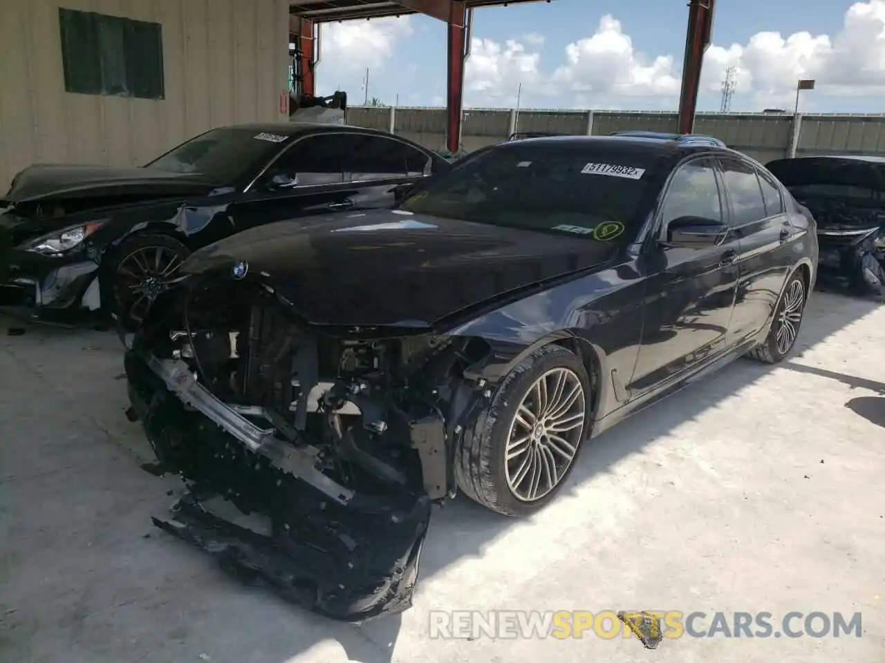 2 Photograph of a damaged car WBAJA5C53KWW35006 BMW 5 SERIES 2019