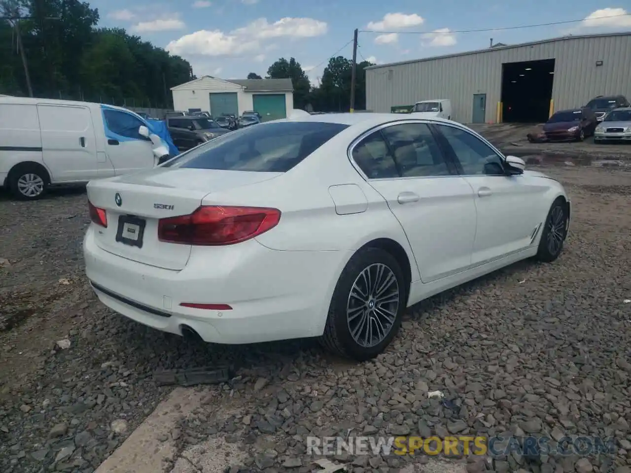 4 Photograph of a damaged car WBAJA5C54KBX87898 BMW 5 SERIES 2019