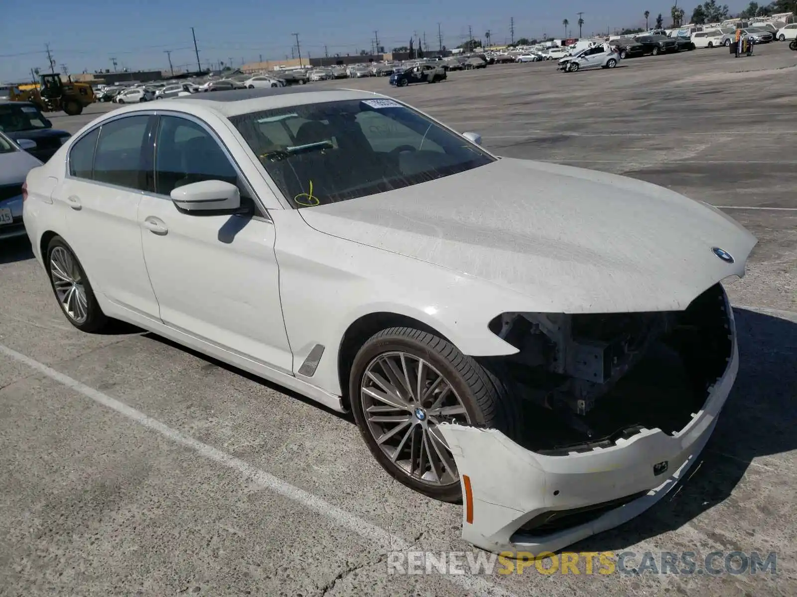 1 Photograph of a damaged car WBAJA5C55KWW09376 BMW 5 SERIES 2019