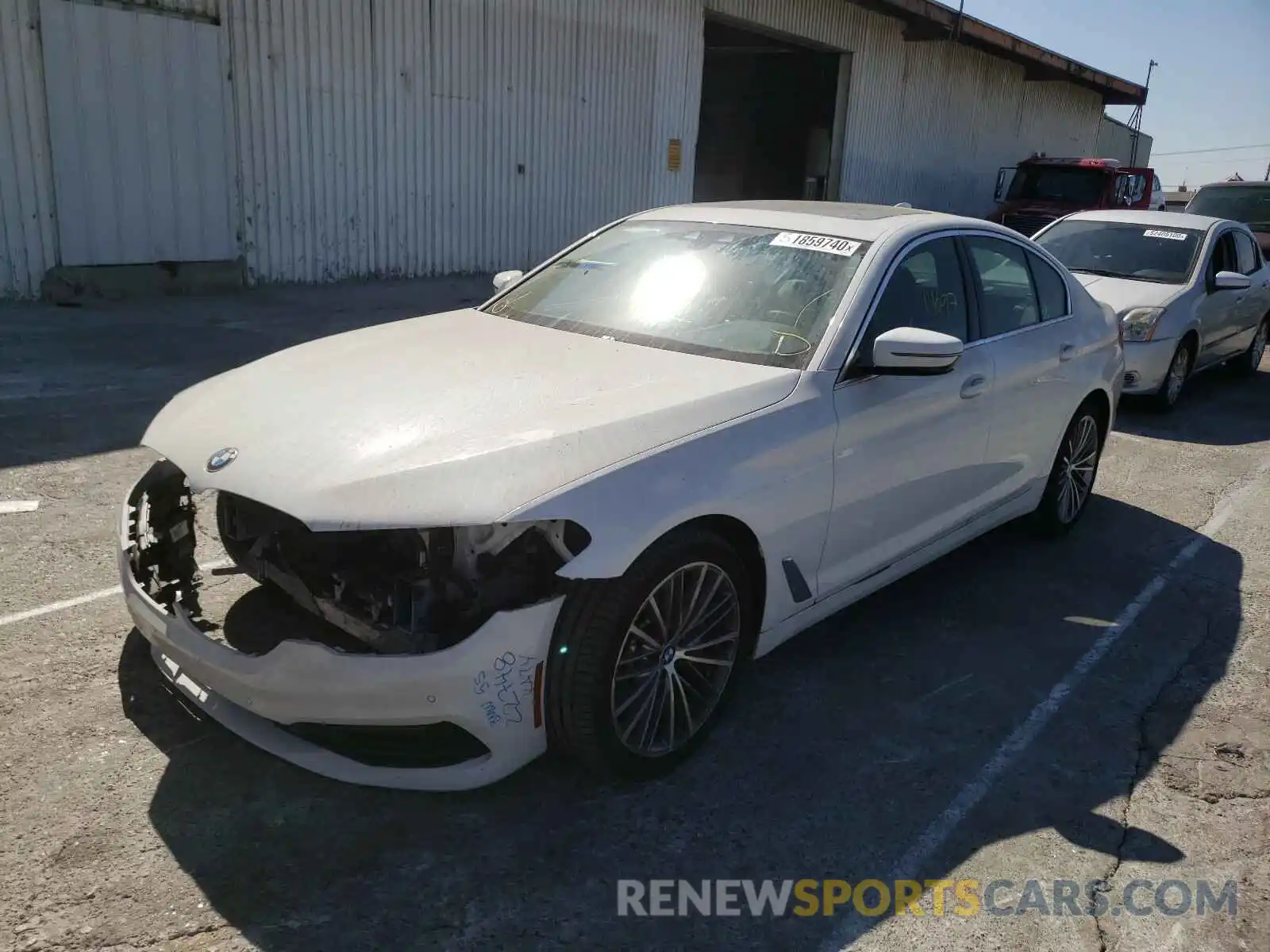 2 Photograph of a damaged car WBAJA5C55KWW09376 BMW 5 SERIES 2019