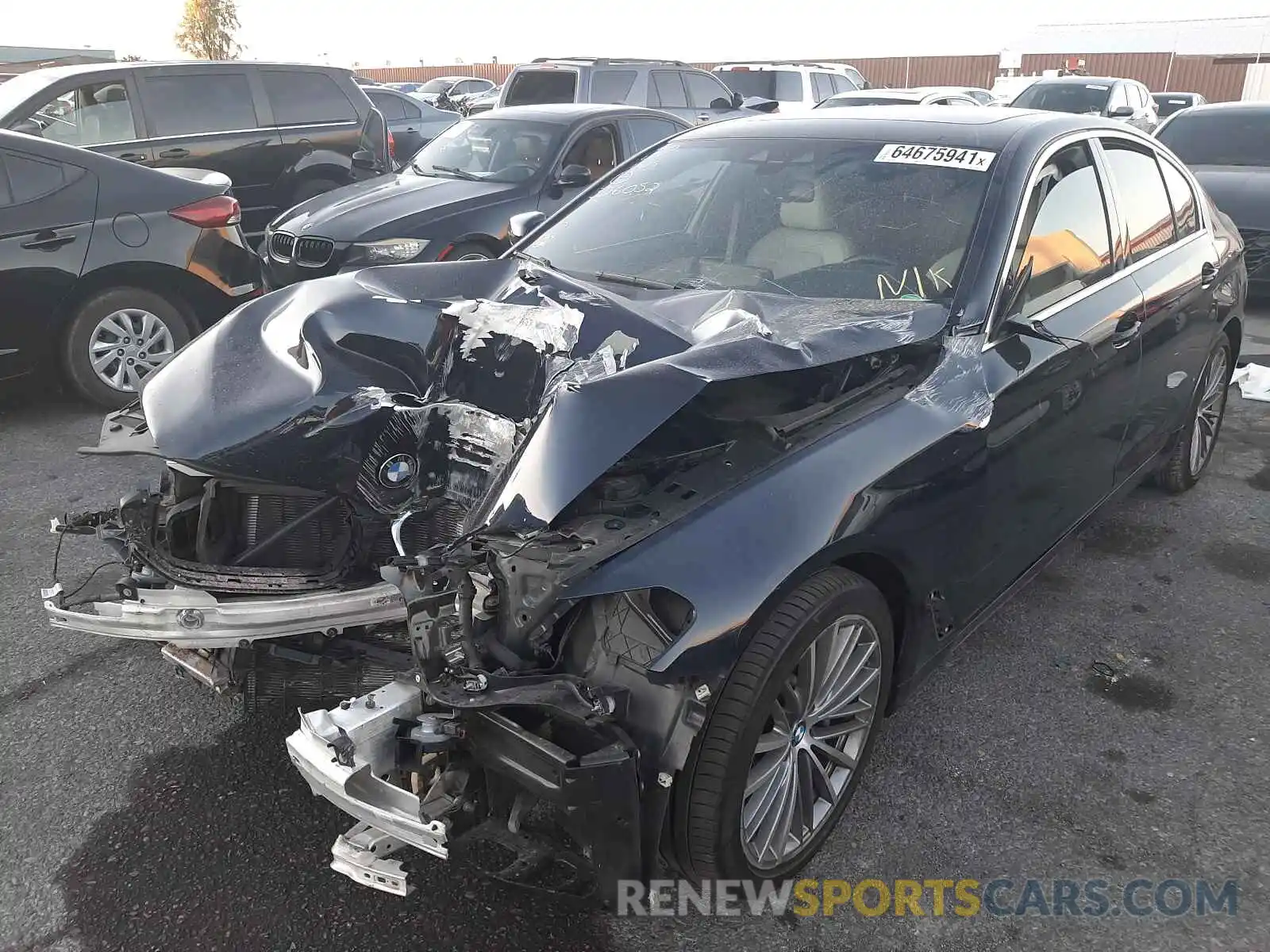 2 Photograph of a damaged car WBAJA5C55KWW10379 BMW 5 SERIES 2019