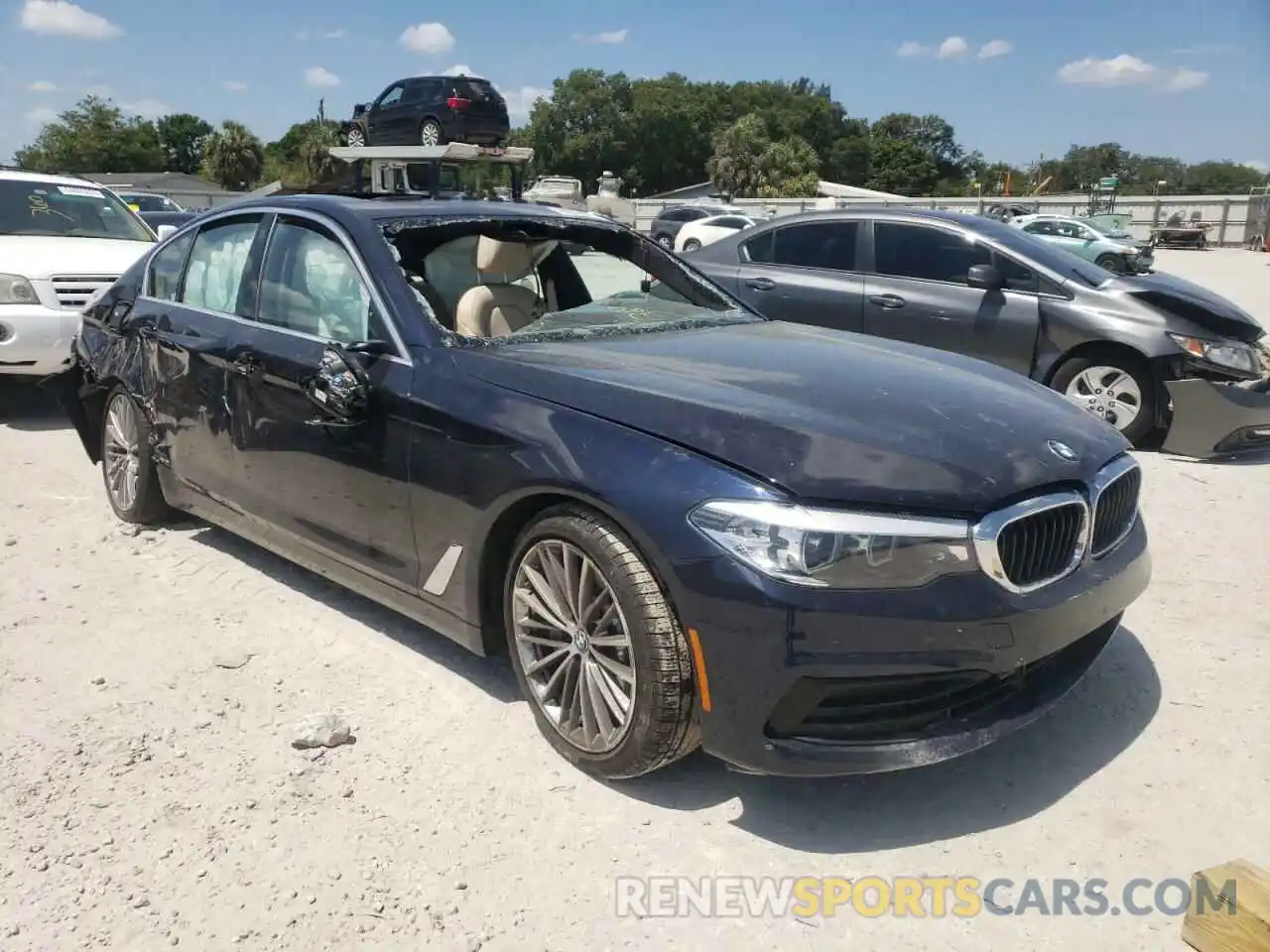 1 Photograph of a damaged car WBAJA5C55KWW38408 BMW 5 SERIES 2019