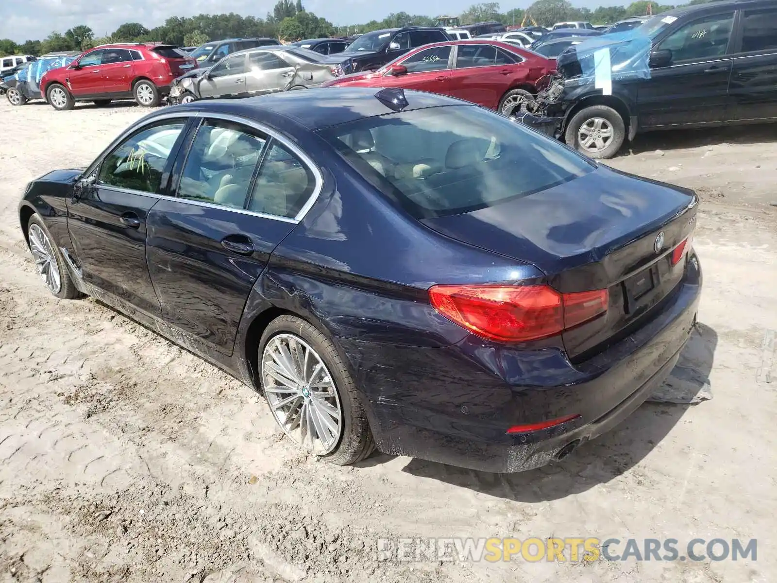 3 Photograph of a damaged car WBAJA5C55KWW38408 BMW 5 SERIES 2019