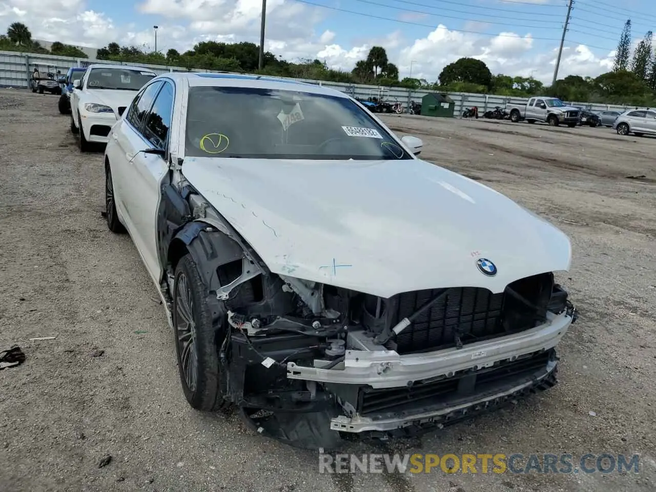 1 Photograph of a damaged car WBAJA5C57KWW30780 BMW 5 SERIES 2019