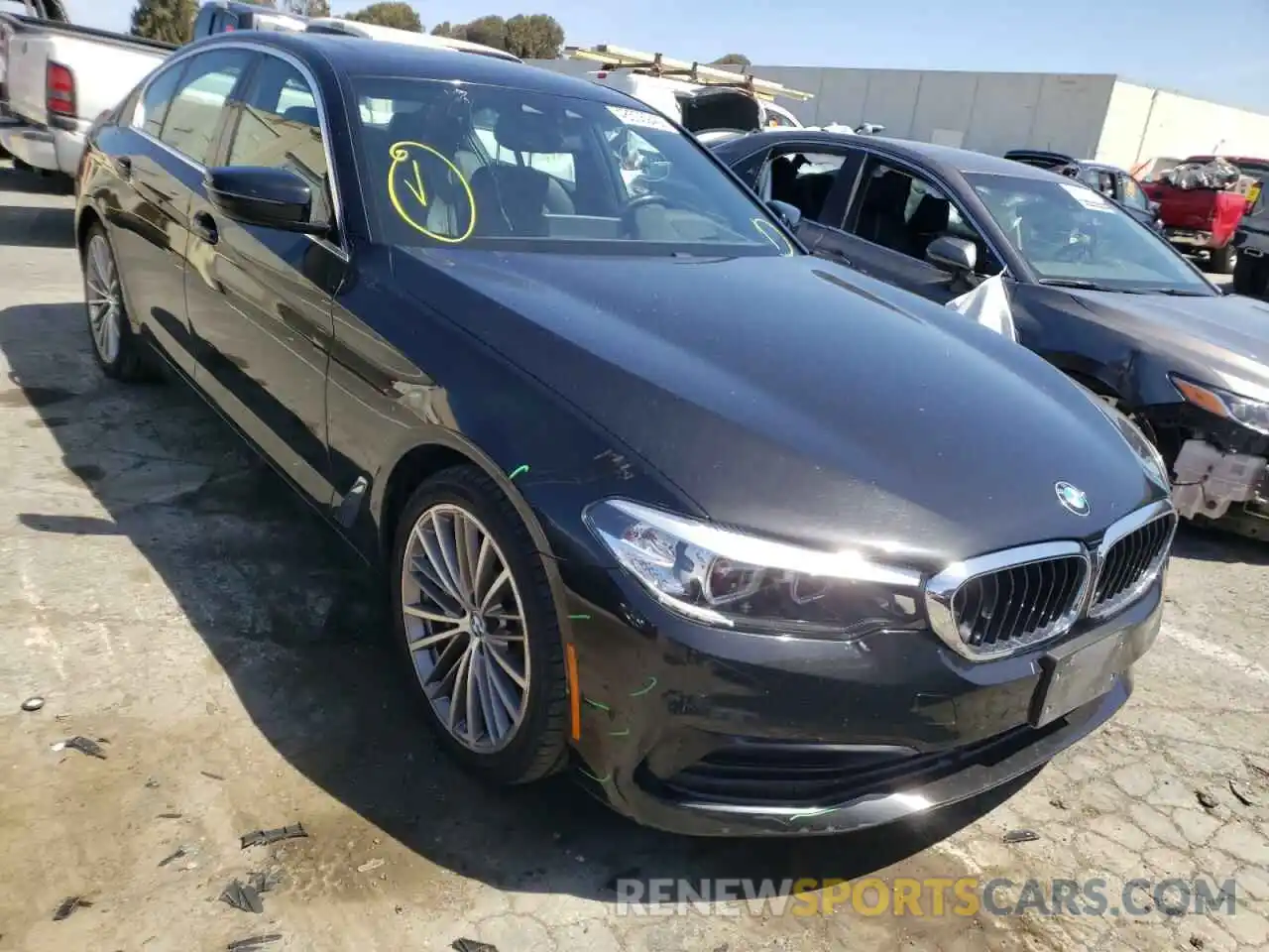 1 Photograph of a damaged car WBAJA5C59KBX86438 BMW 5 SERIES 2019