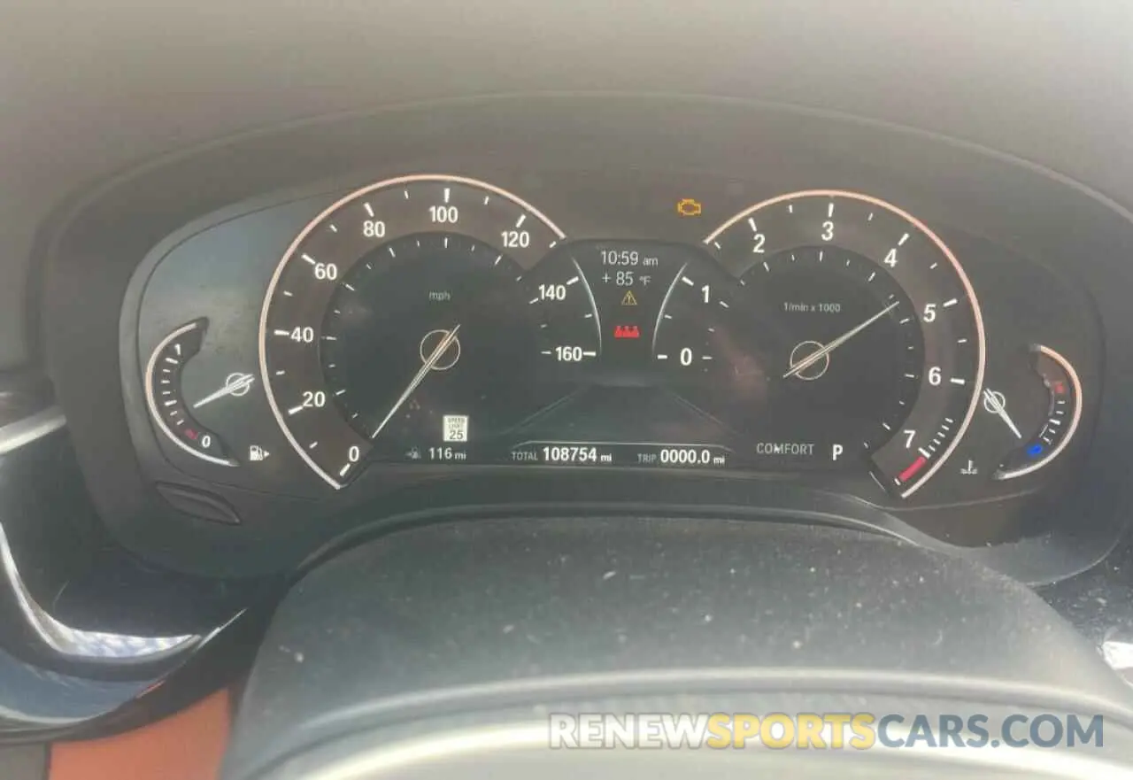 9 Photograph of a damaged car WBAJA5C59KBX88142 BMW 5 SERIES 2019