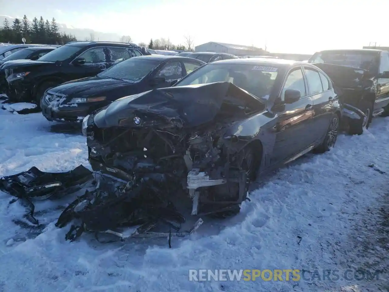 2 Photograph of a damaged car WBAJA7C53KWW08383 BMW 5 SERIES 2019