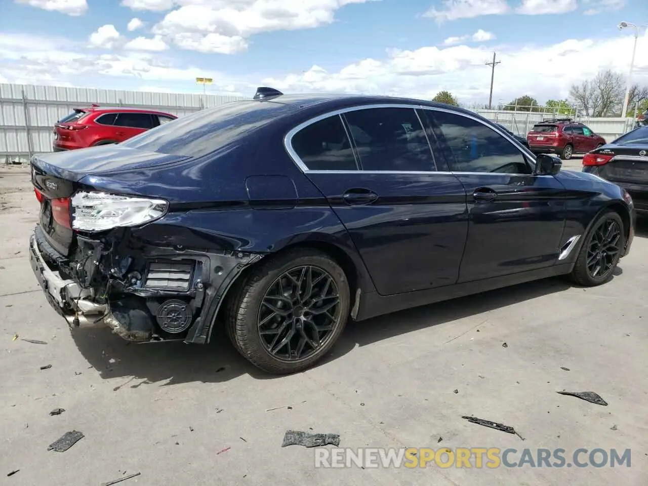 3 Photograph of a damaged car WBAJA7C54KWW25385 BMW 5 SERIES 2019