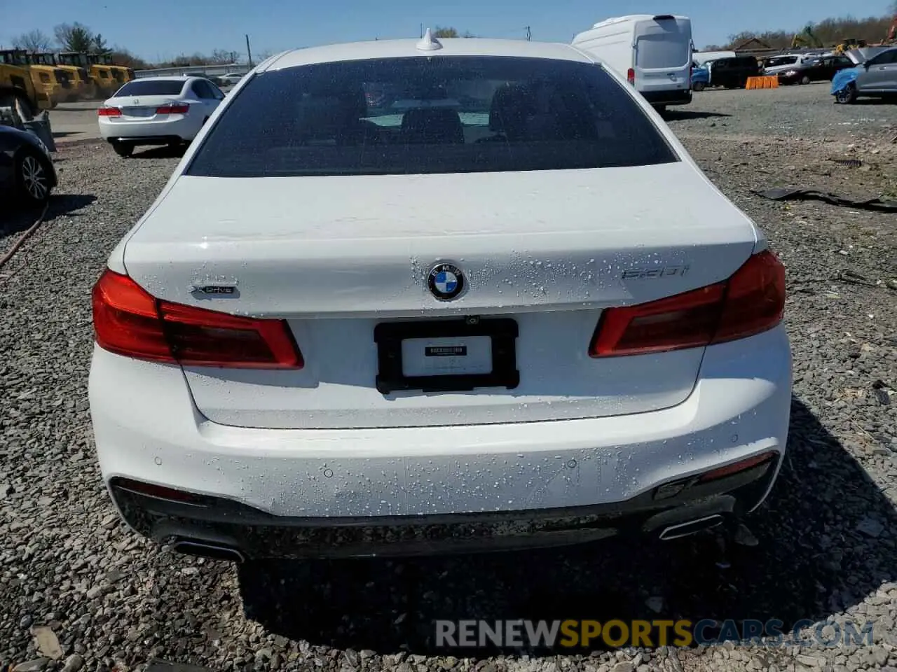 6 Photograph of a damaged car WBAJA7C55KWW49663 BMW 5 SERIES 2019