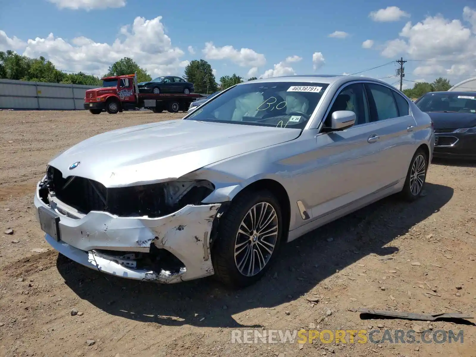 2 Photograph of a damaged car WBAJA7C56KWW32208 BMW 5 SERIES 2019