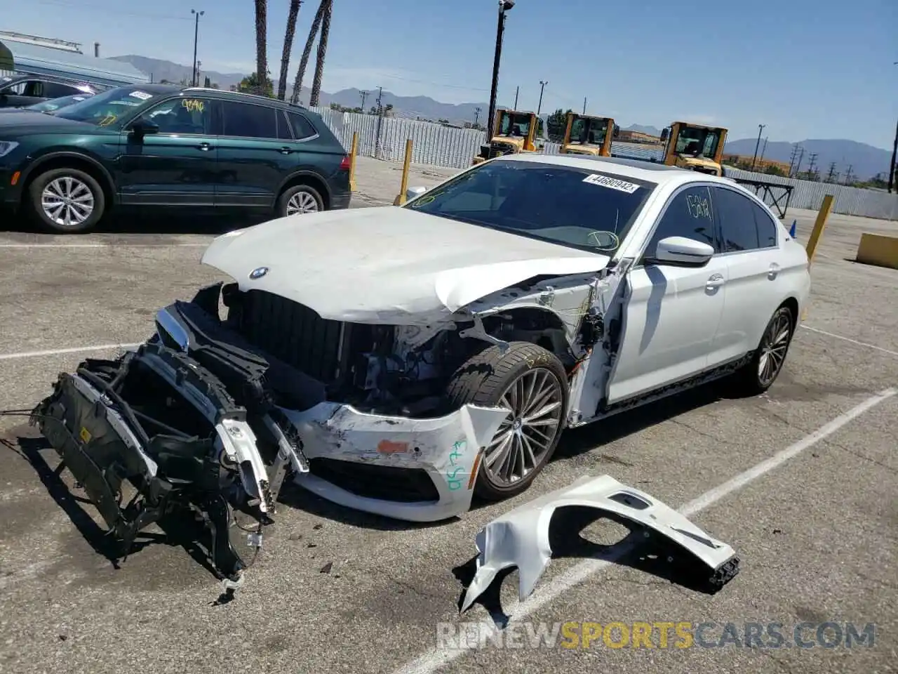 2 Photograph of a damaged car WBAJA9C52KB393792 BMW 5 SERIES 2019