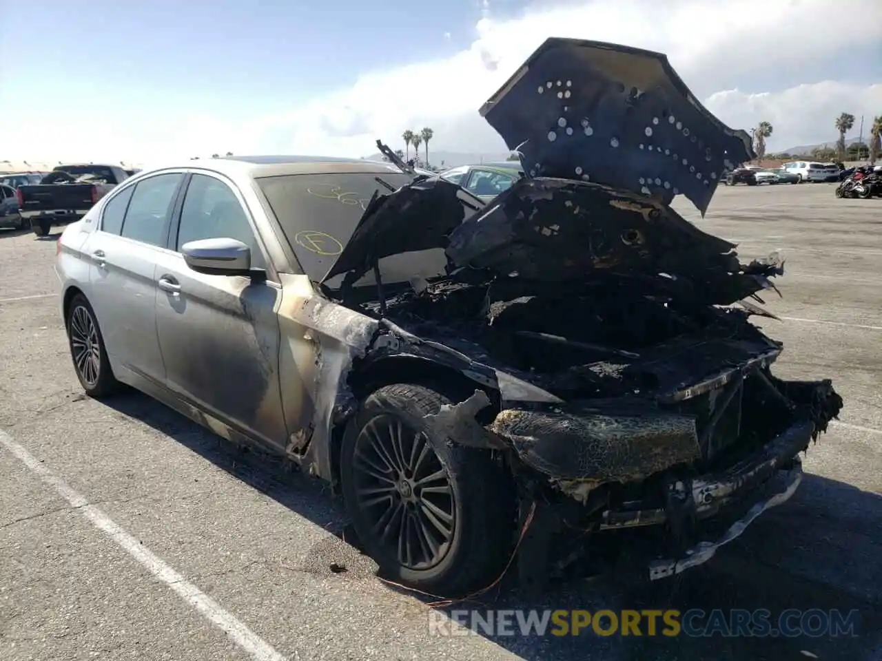 1 Photograph of a damaged car WBAJA9C54KB398833 BMW 5 SERIES 2019