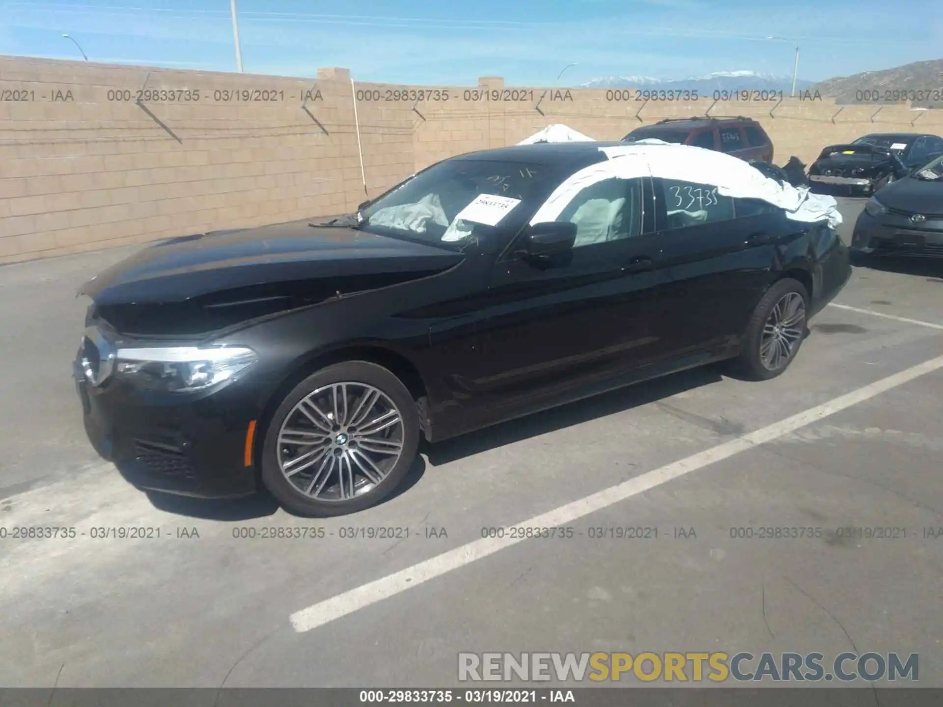 2 Photograph of a damaged car WBAJA9C57KB389897 BMW 5 SERIES 2019