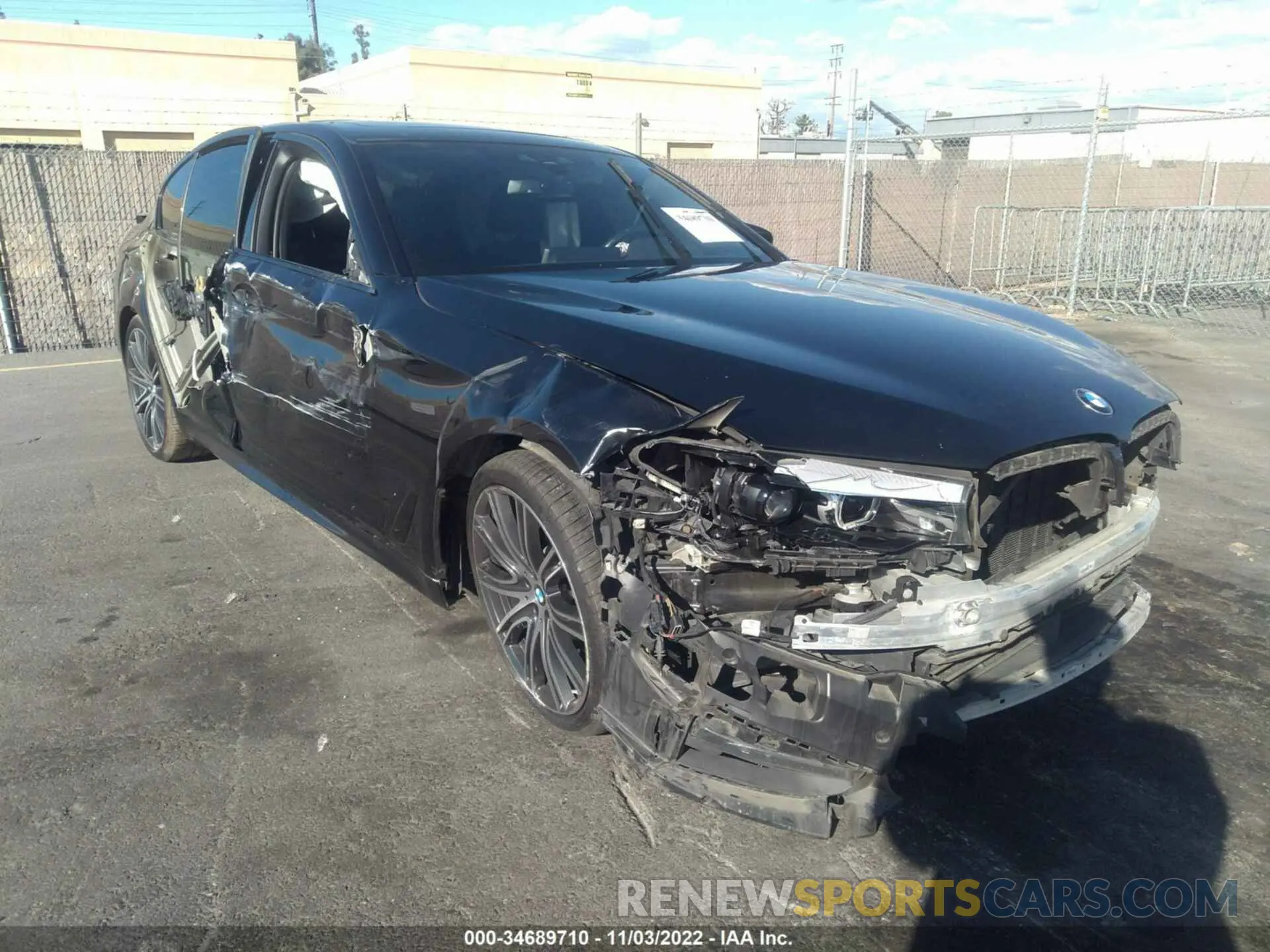 1 Photograph of a damaged car WBAJE5C50KWW08270 BMW 5 SERIES 2019