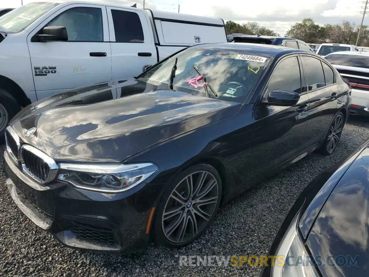 1 Photograph of a damaged car WBAJE5C50KWW35775 BMW 5 SERIES 2019