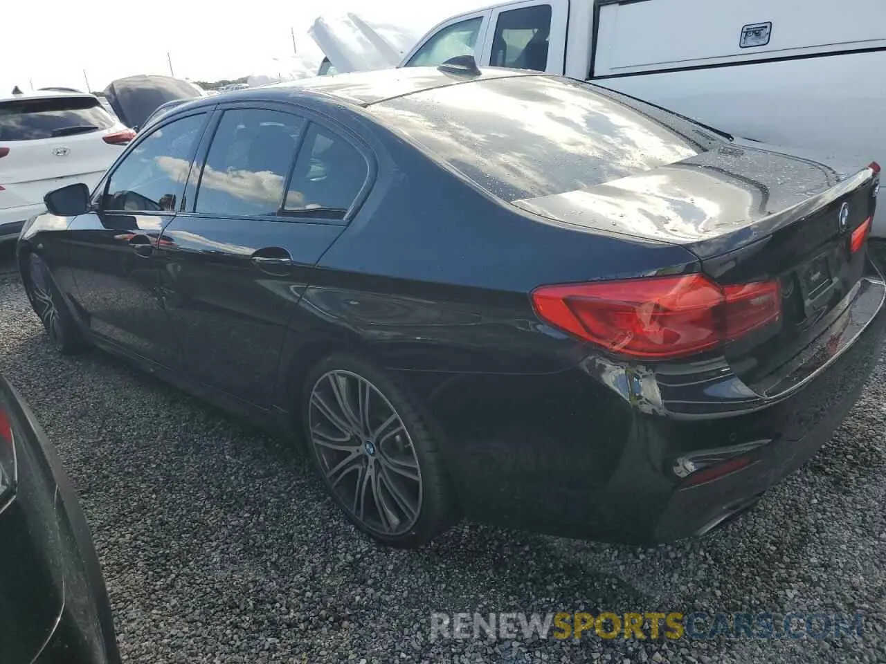 2 Photograph of a damaged car WBAJE5C50KWW35775 BMW 5 SERIES 2019