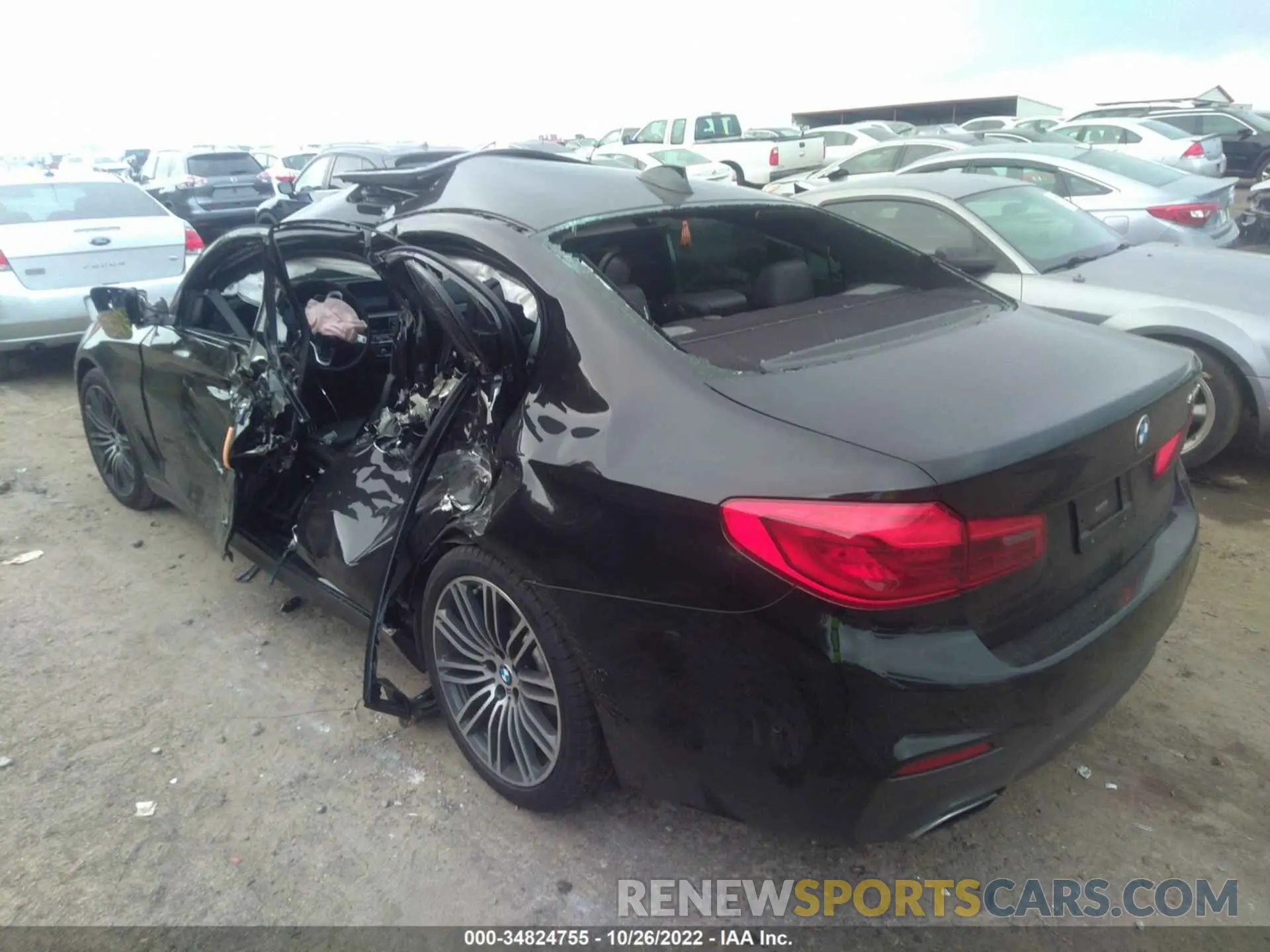 3 Photograph of a damaged car WBAJE5C52KWW12255 BMW 5 SERIES 2019