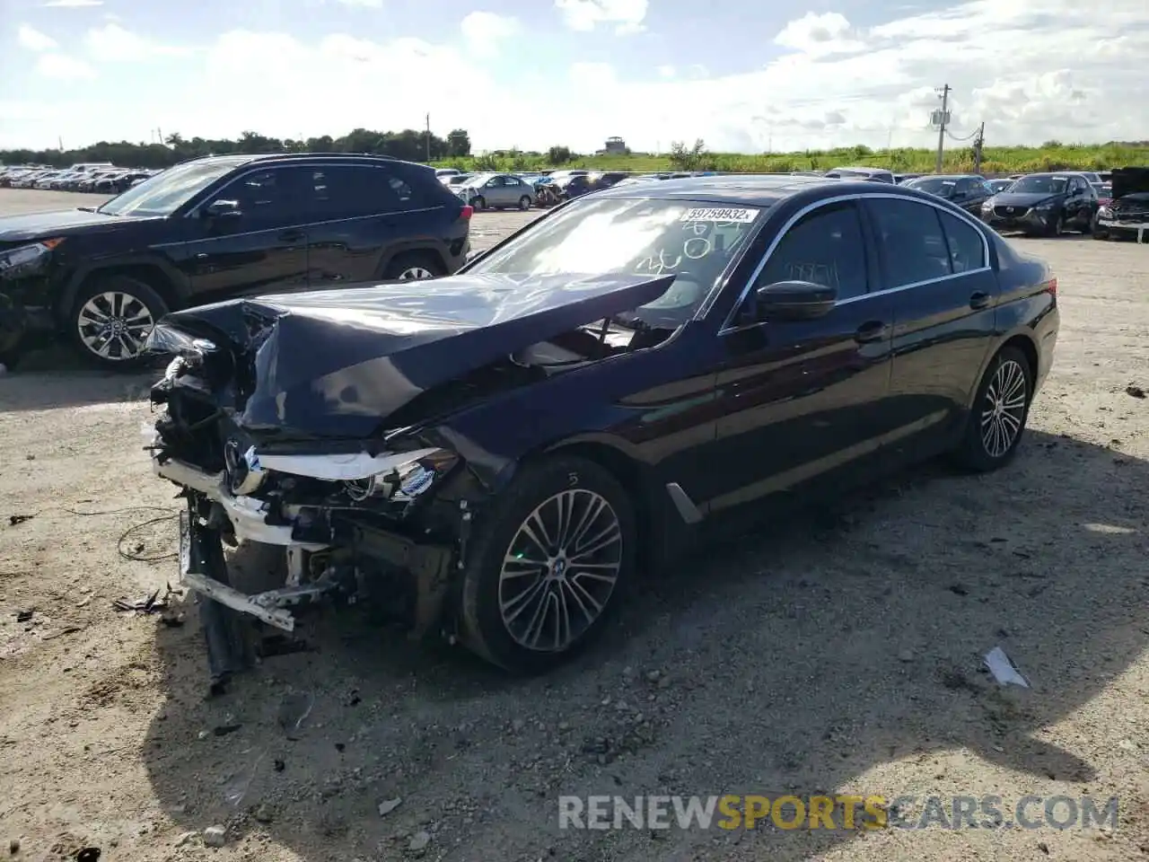 2 Photograph of a damaged car WBAJE5C55KWA98730 BMW 5 SERIES 2019