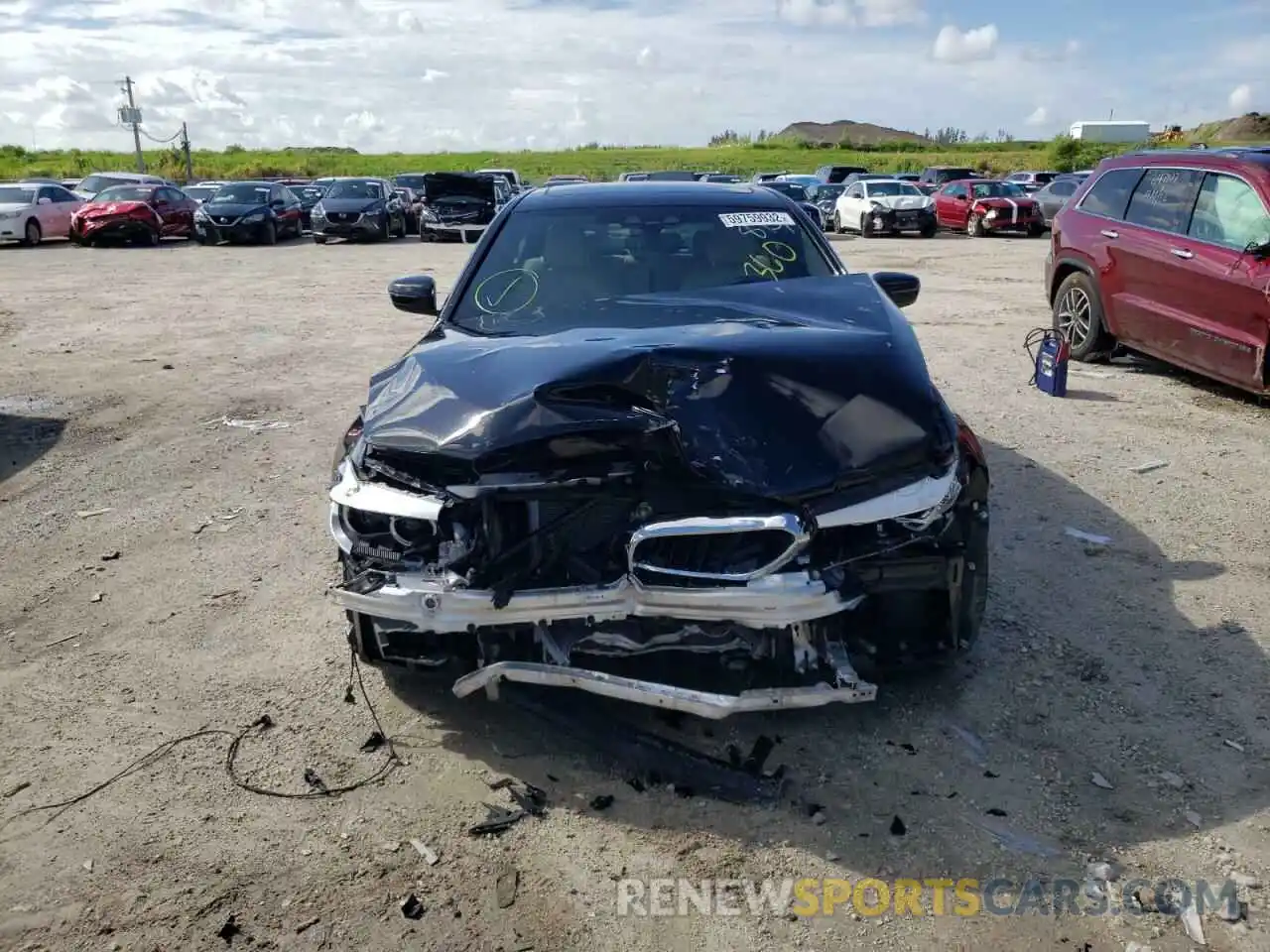 9 Photograph of a damaged car WBAJE5C55KWA98730 BMW 5 SERIES 2019