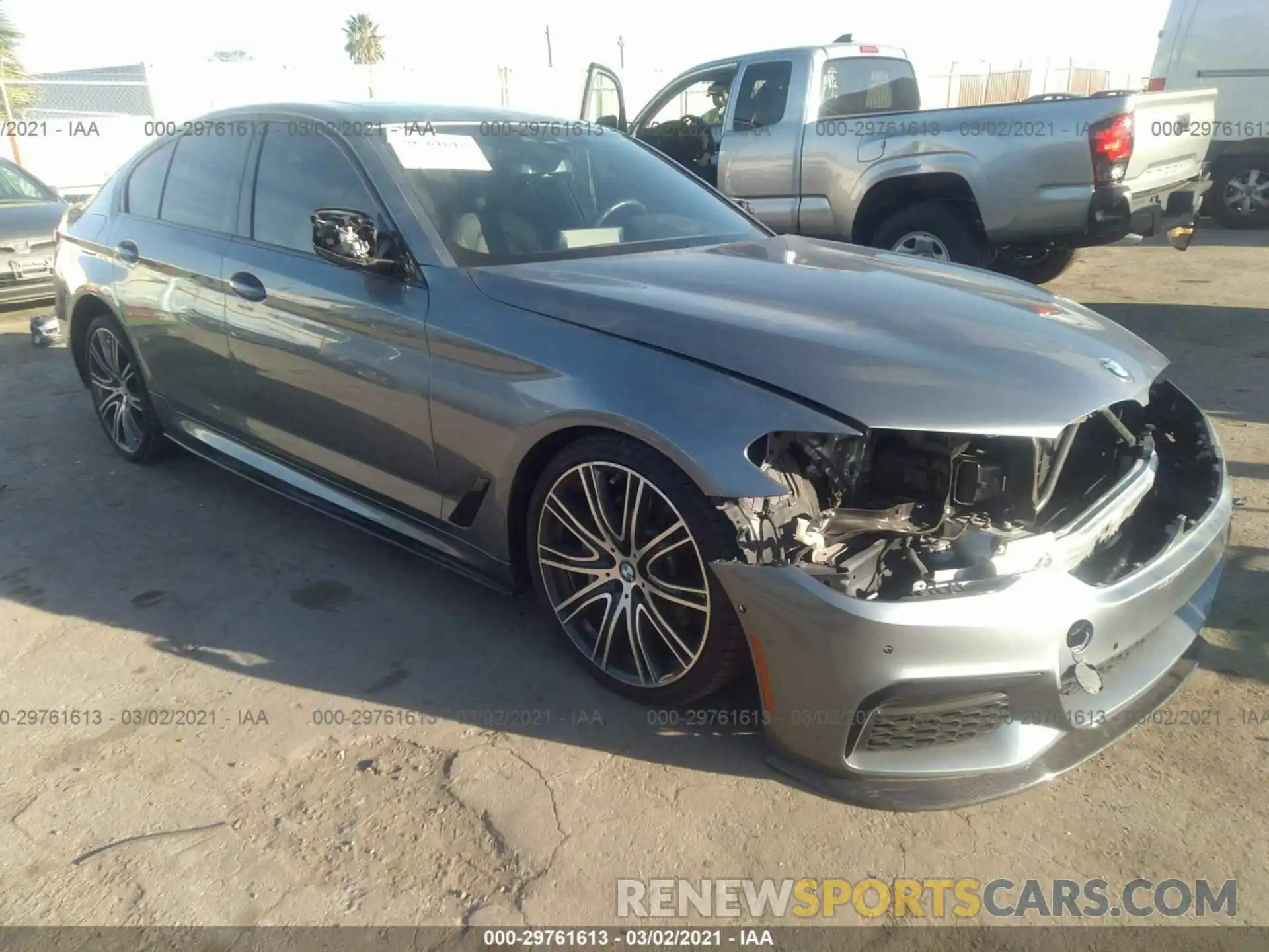 1 Photograph of a damaged car WBAJE5C57KBM76857 BMW 5 SERIES 2019