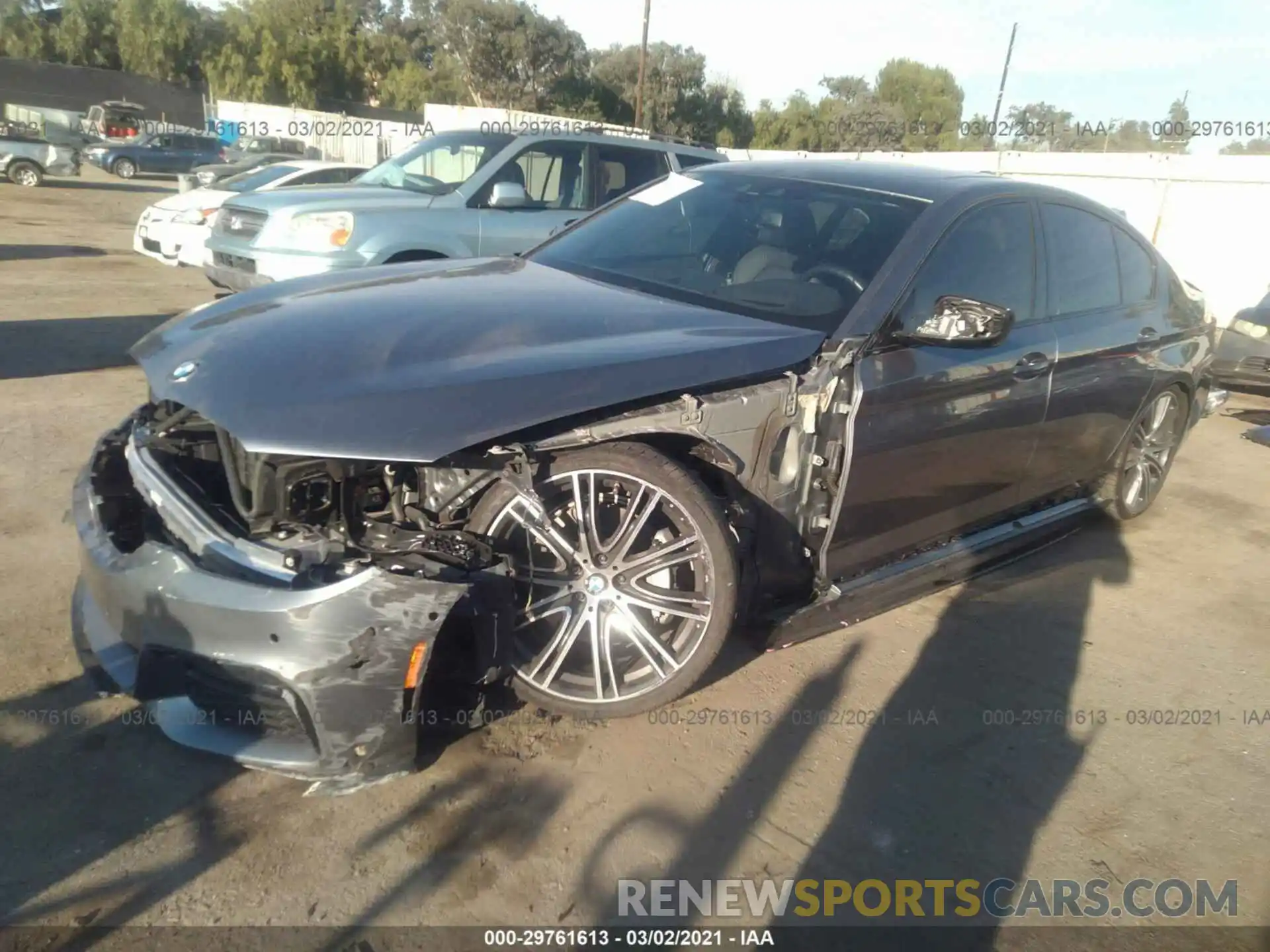 2 Photograph of a damaged car WBAJE5C57KBM76857 BMW 5 SERIES 2019