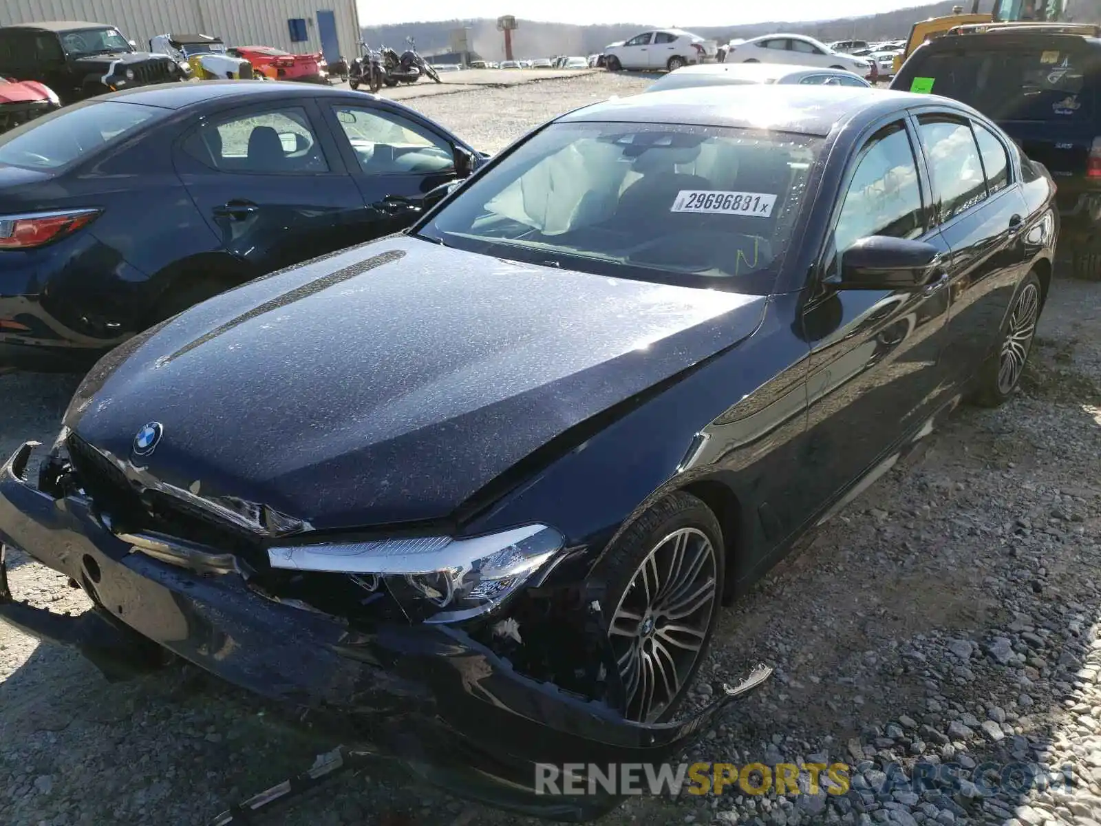 2 Photograph of a damaged car WBAJE5C57KWW17483 BMW 5 SERIES 2019