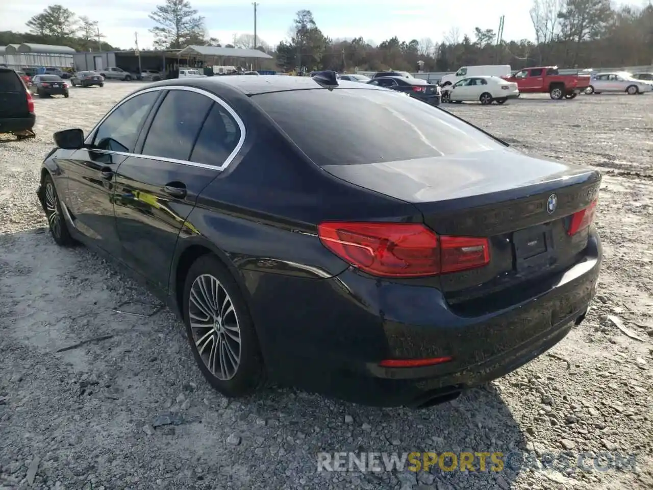 3 Photograph of a damaged car WBAJE5C58KWA98690 BMW 5 SERIES 2019