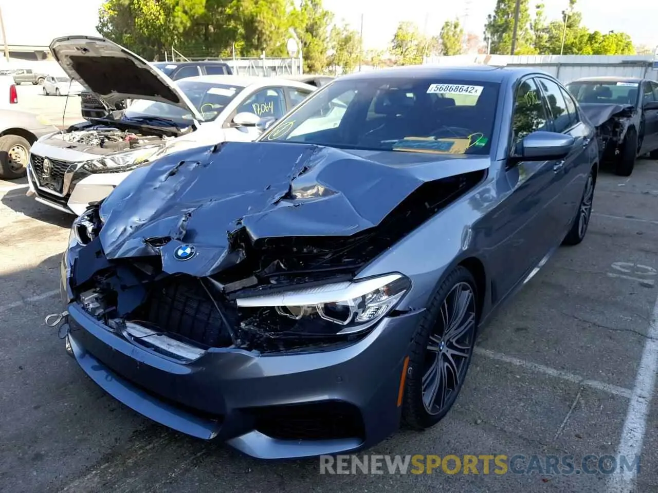 2 Photograph of a damaged car WBAJE5C58KWW28346 BMW 5 SERIES 2019