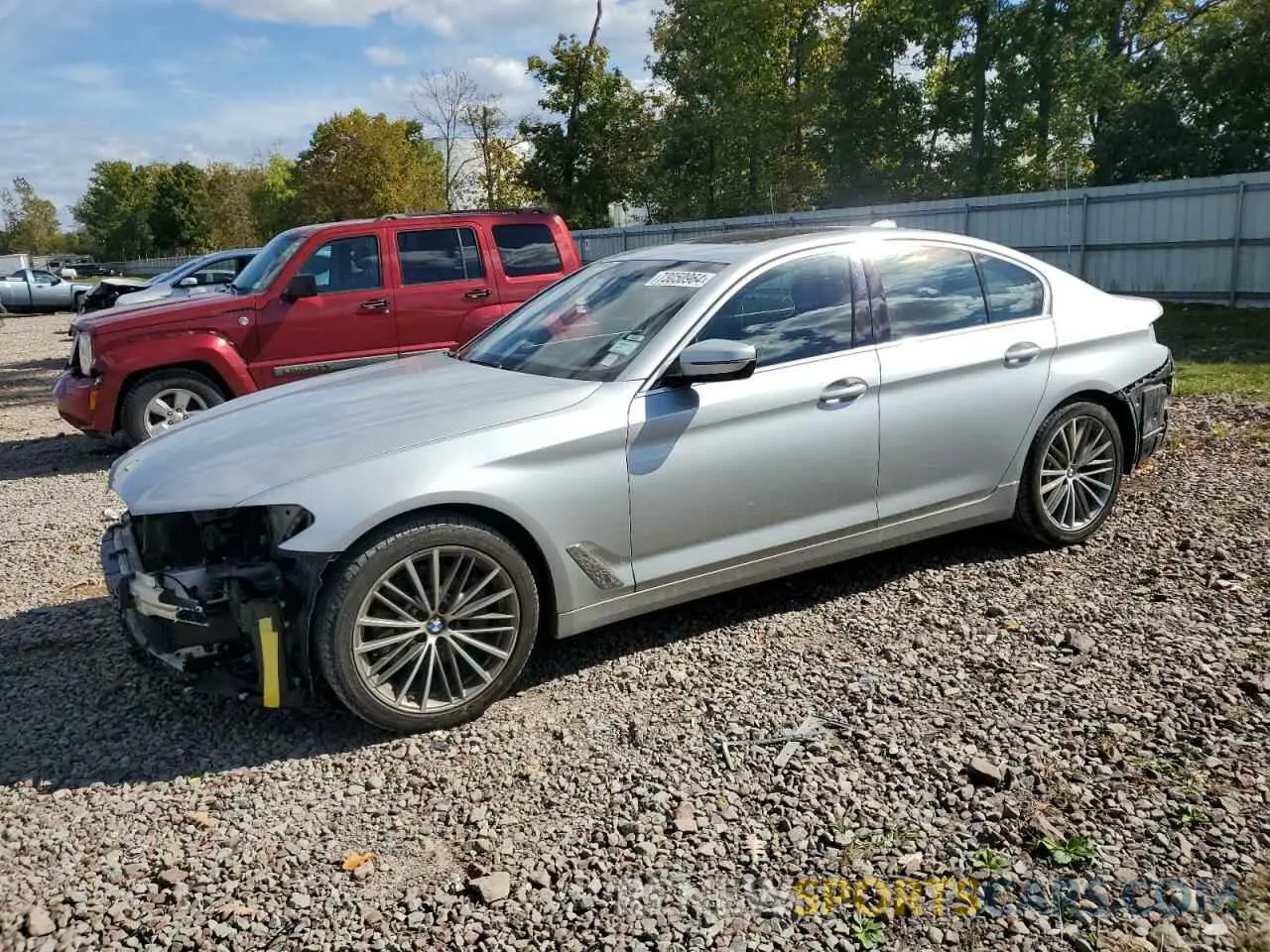 1 Photograph of a damaged car WBAJE7C52KWW14972 BMW 5 SERIES 2019