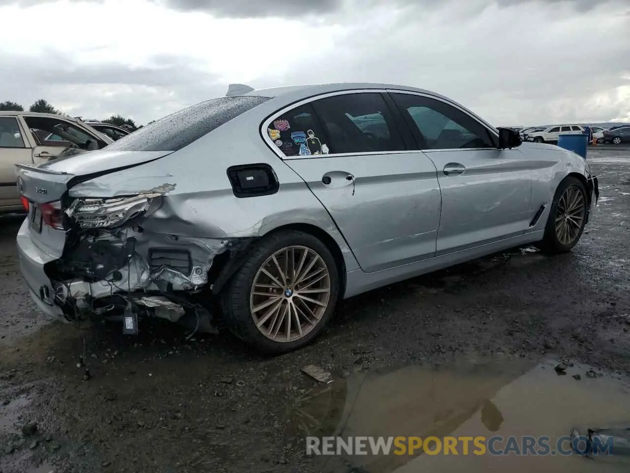 3 Photograph of a damaged car WBAJE7C53KWD55783 BMW 5 SERIES 2019