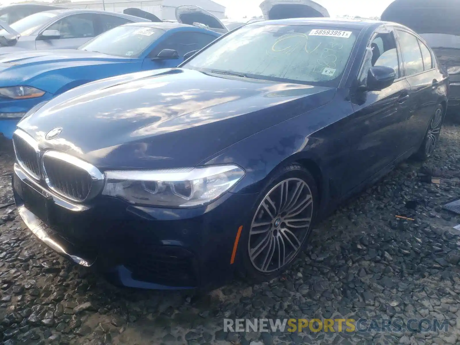 2 Photograph of a damaged car WBAJE7C53KWW36544 BMW 5 SERIES 2019