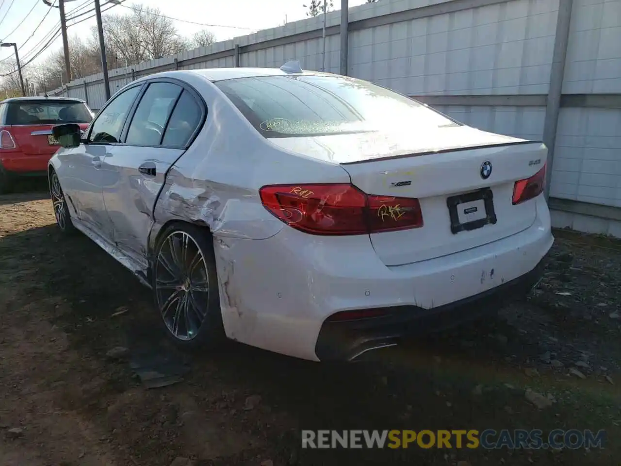 3 Photograph of a damaged car WBAJE7C54KWW08462 BMW 5 SERIES 2019