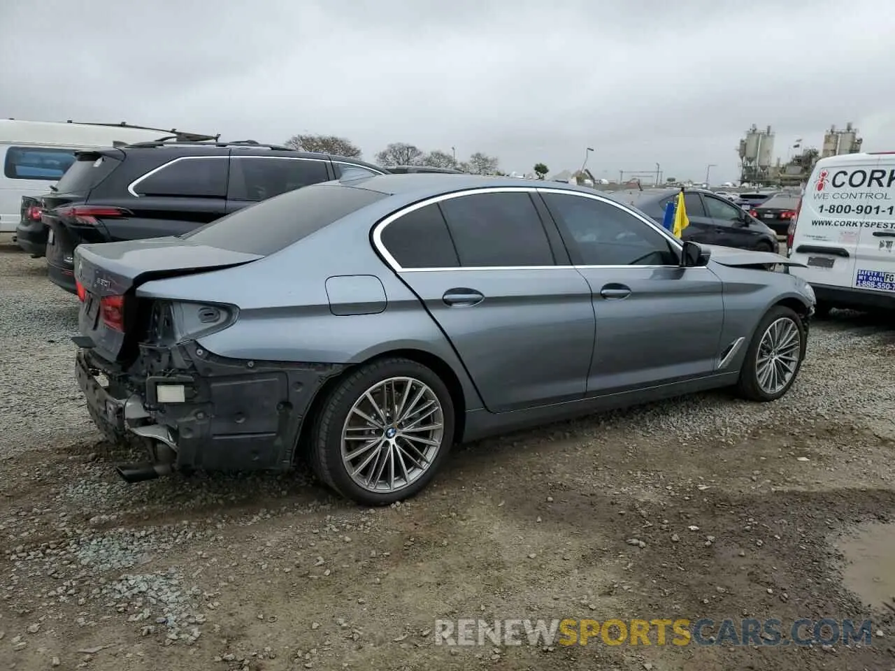 3 Photograph of a damaged car WBAJR3C02LCE55006 BMW 5 SERIES 2020