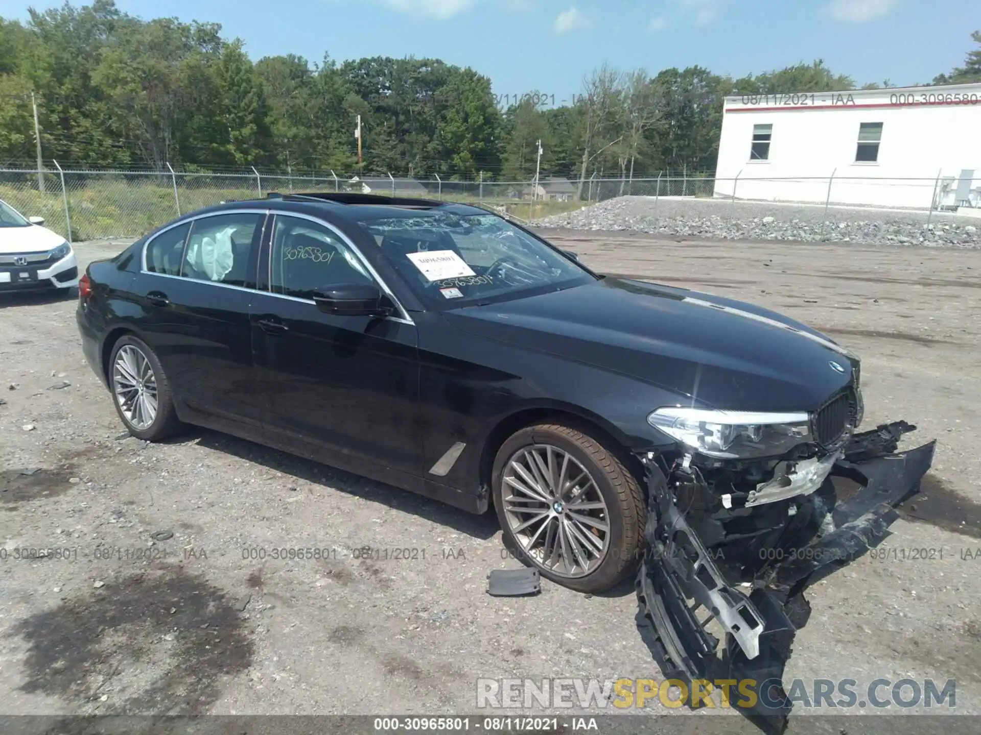 1 Photograph of a damaged car WBAJR7C02LCE55109 BMW 5 SERIES 2020