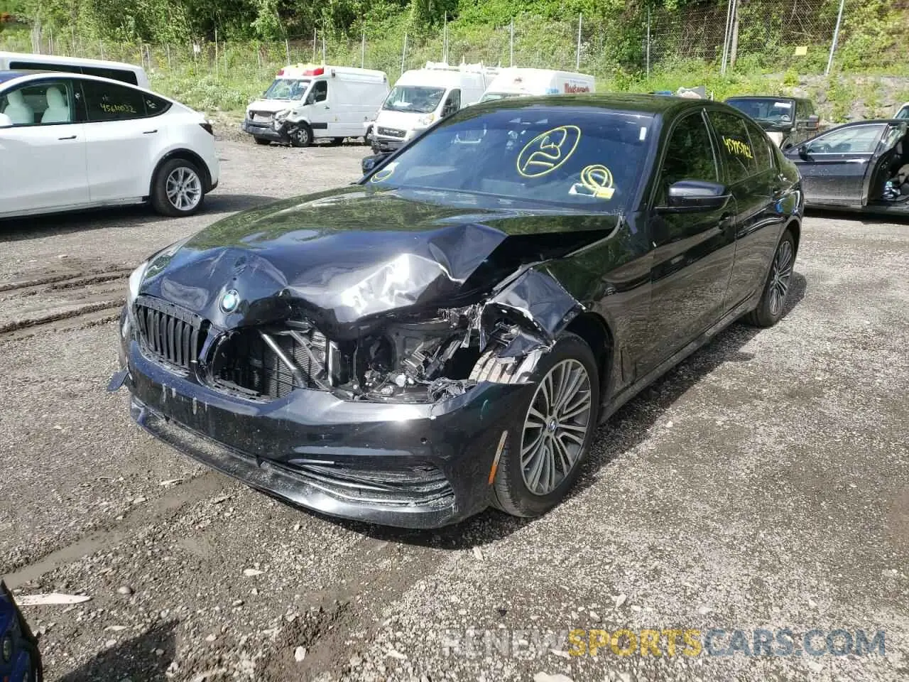 2 Photograph of a damaged car WBAJR7C04LWW74858 BMW 5 SERIES 2020
