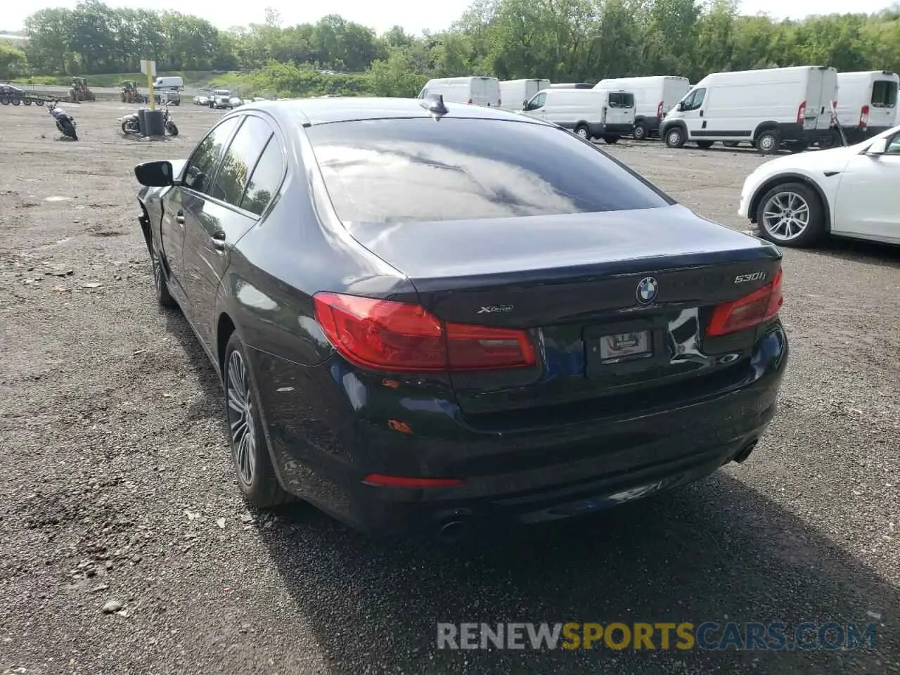 3 Photograph of a damaged car WBAJR7C04LWW74858 BMW 5 SERIES 2020
