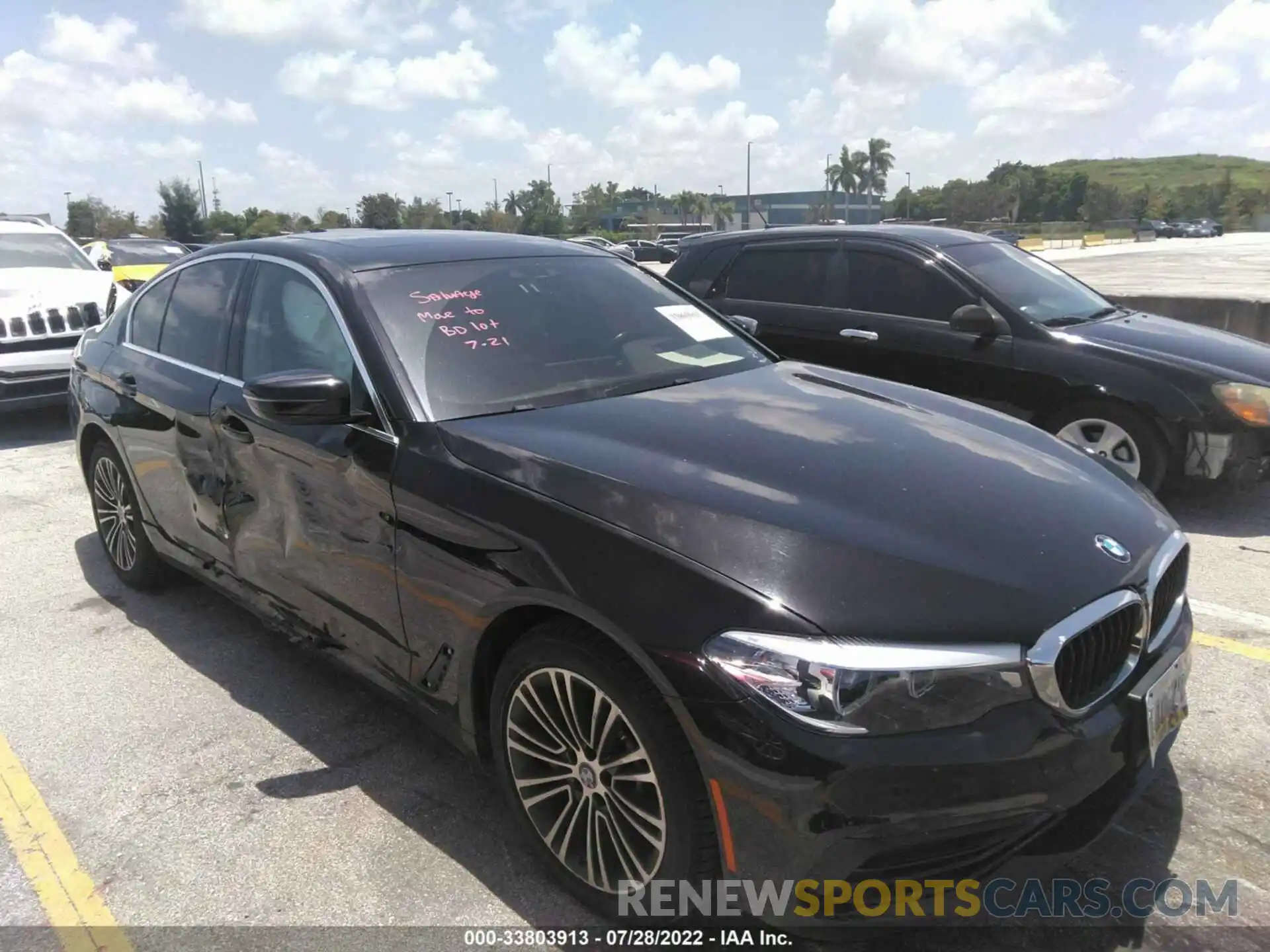 1 Photograph of a damaged car WBAJR7C08LWW64852 BMW 5 SERIES 2020