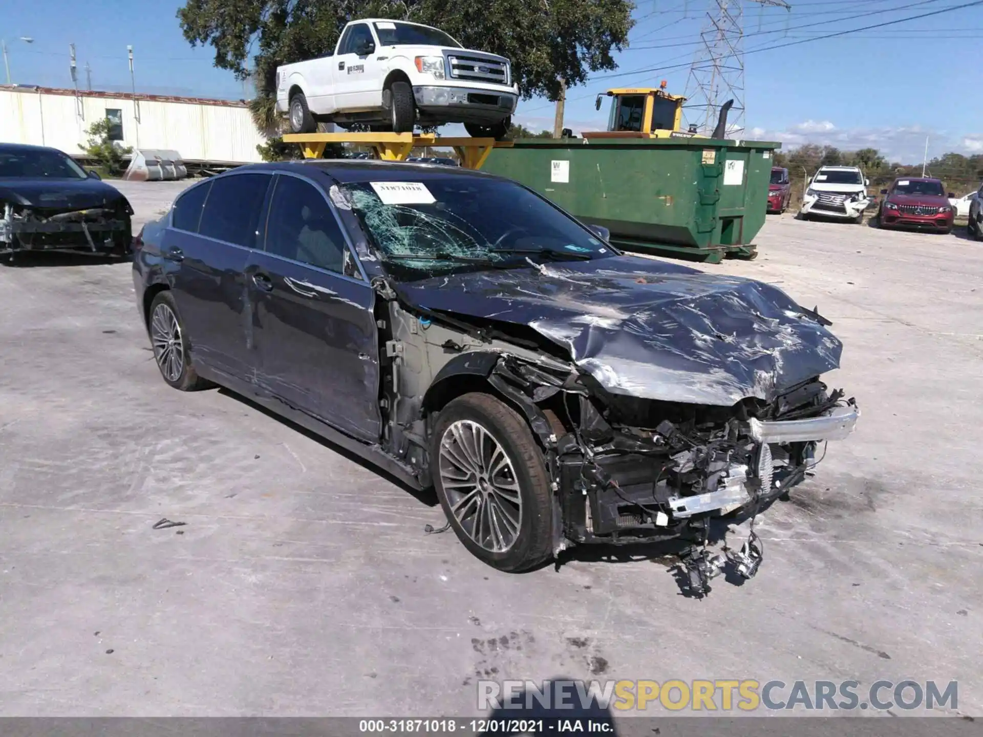 1 Photograph of a damaged car WBAJS1C08LWW84536 BMW 5 SERIES 2020